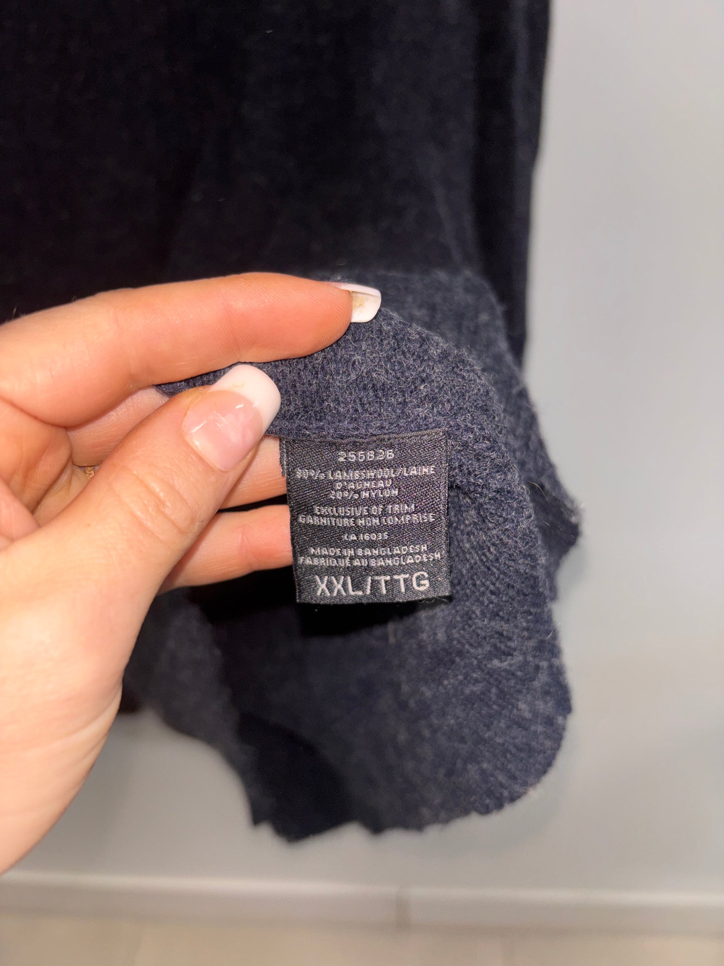 Polo Laine Bleu Marin EMANUEL UNGARD - Grandeur: XXL