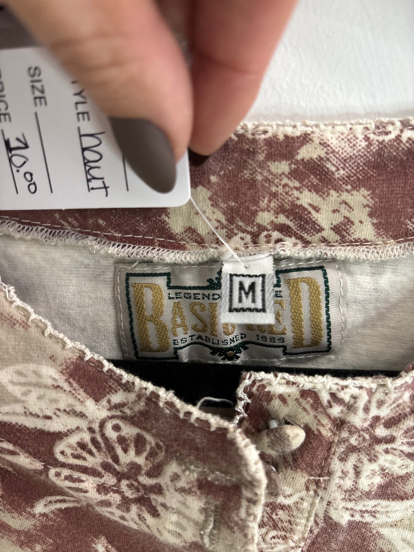 Body Suite Vintage BASIC RED - Grandeur: Medium