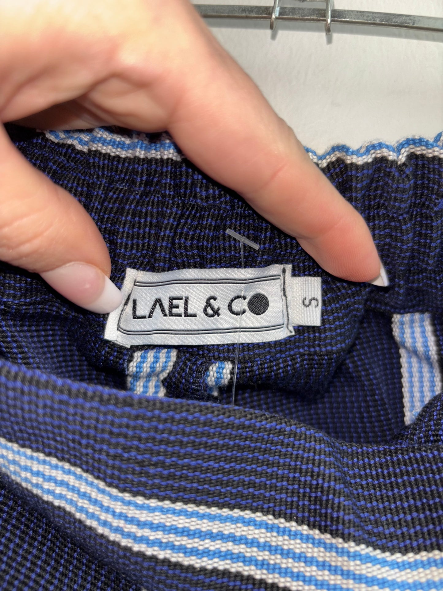 Pantalon Retro Raillé Bleu LAEL & CO. - Grandeur: Small