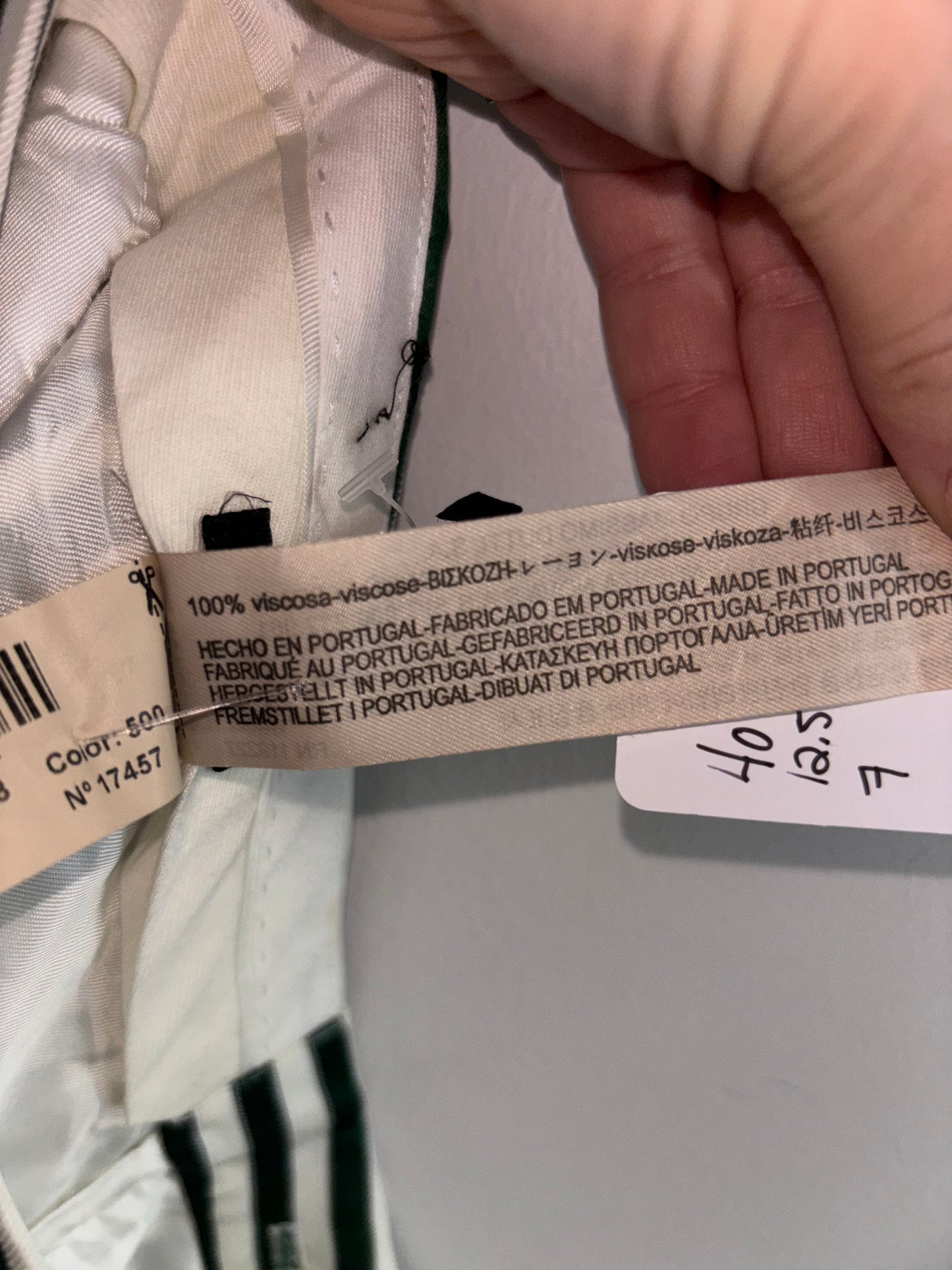 Pantalon Raillé Vert Noel MASSIMO DUTTI - Grandeur: 2