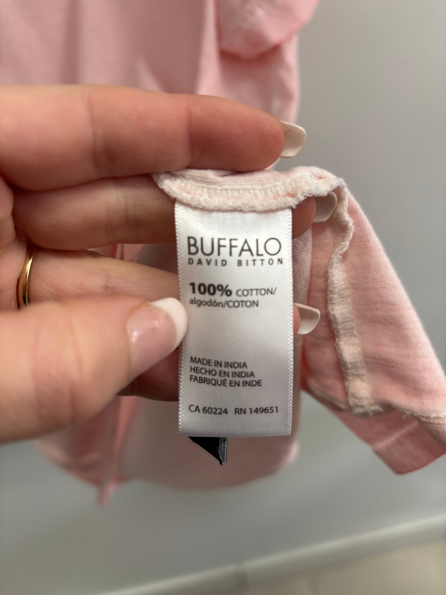 T-shirt Rose Chien BUFFALO - Grandeur: Medium