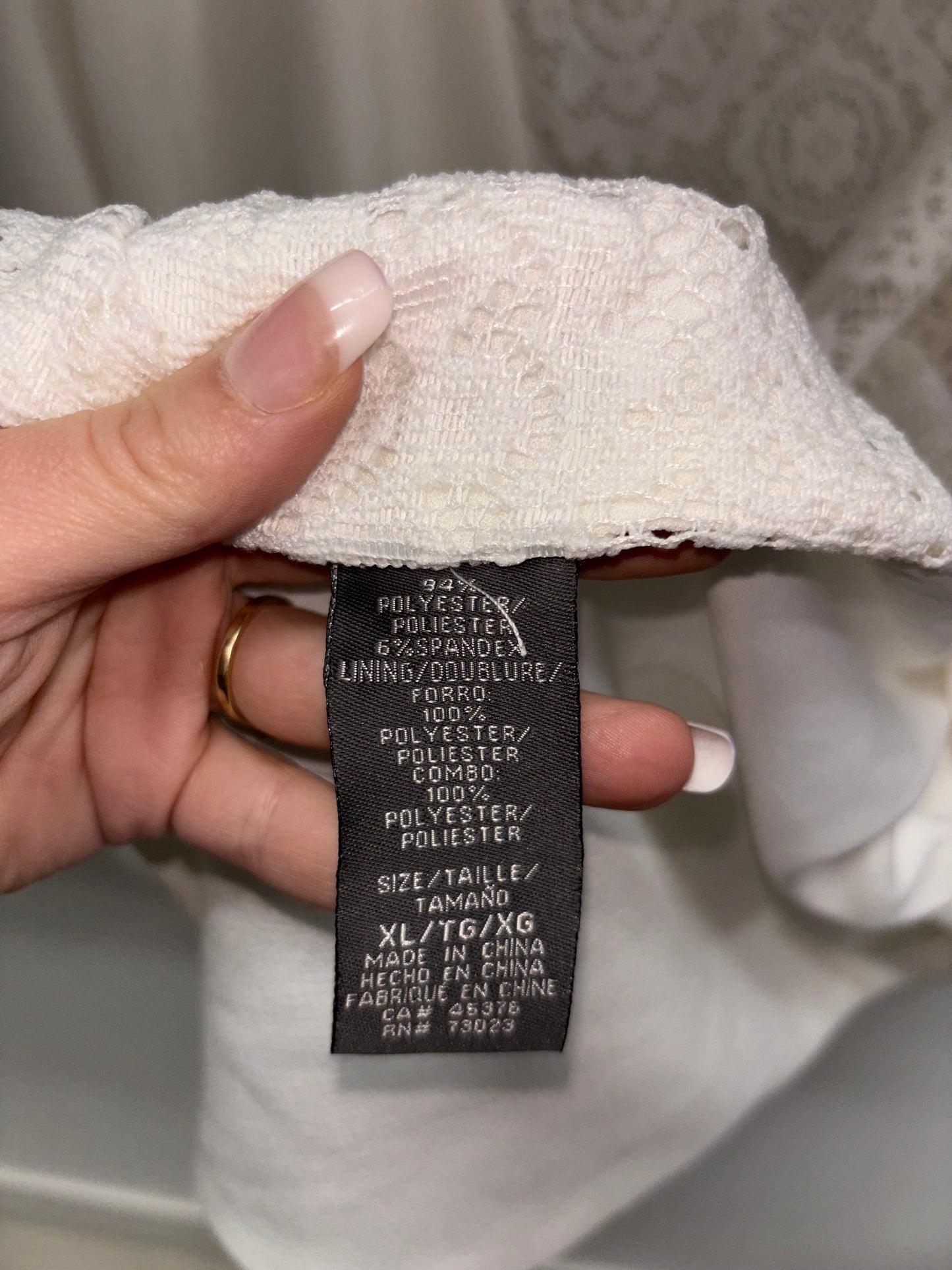 Veste Blanche Dentelle SUXY SHIER - Grandeur: XLarge