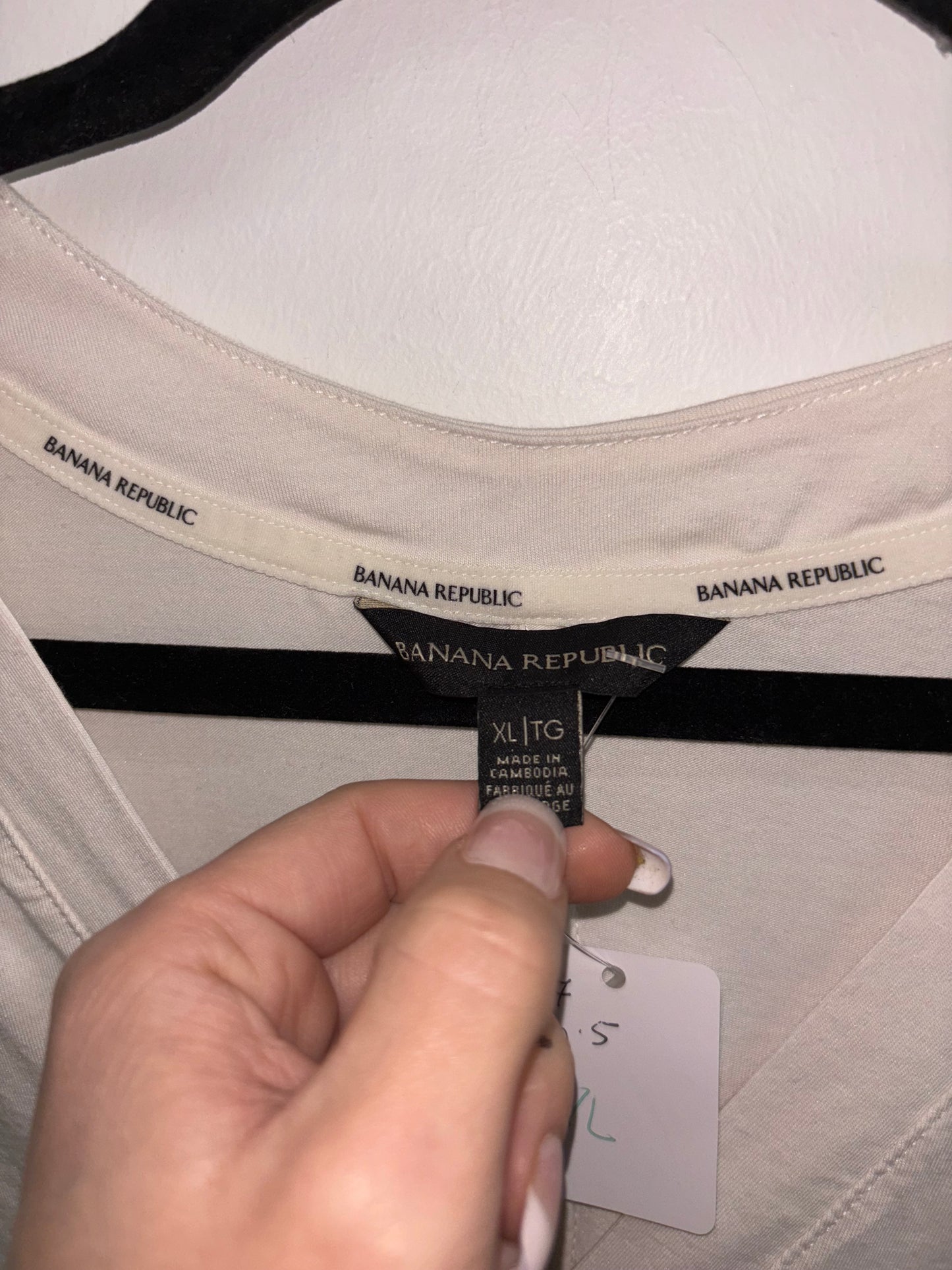 T-Shirt Off-Shite BANANA REPUBLIC - Grandeur: XLarge
