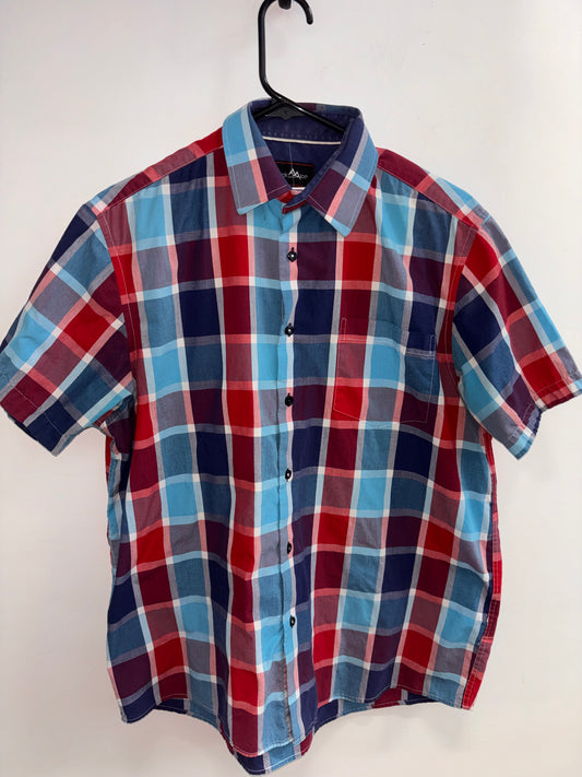 Chemise Carroté rouge & bleu - CLACK ICE APPAREL - Grandeur: Medium