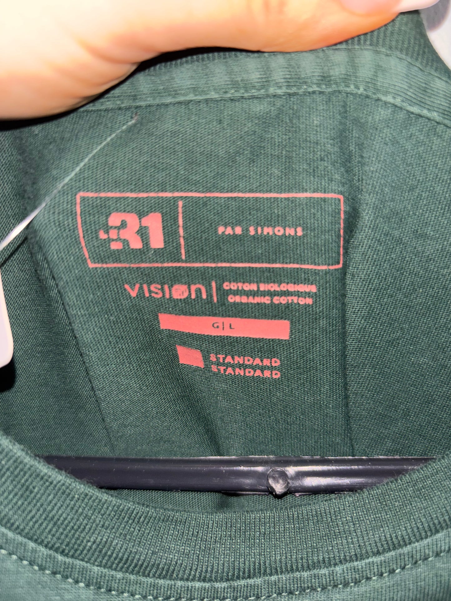 T-shirt Vert Noel SIMONS - Grandeur: Large