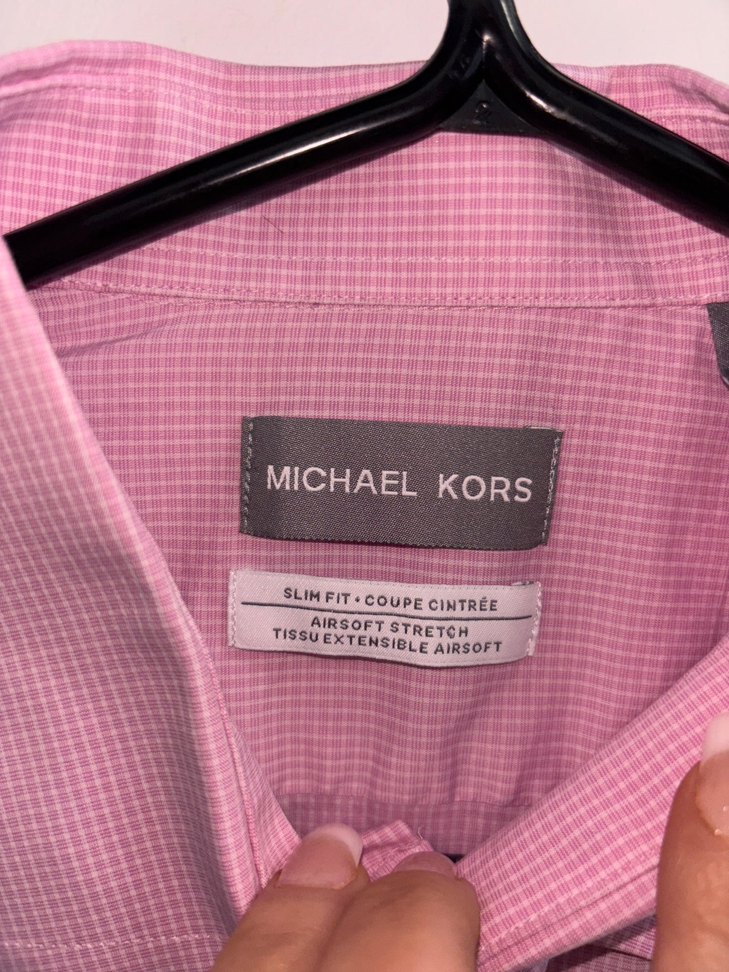 Chemise rose homme MICHAEL KORS - Grandeur: Large