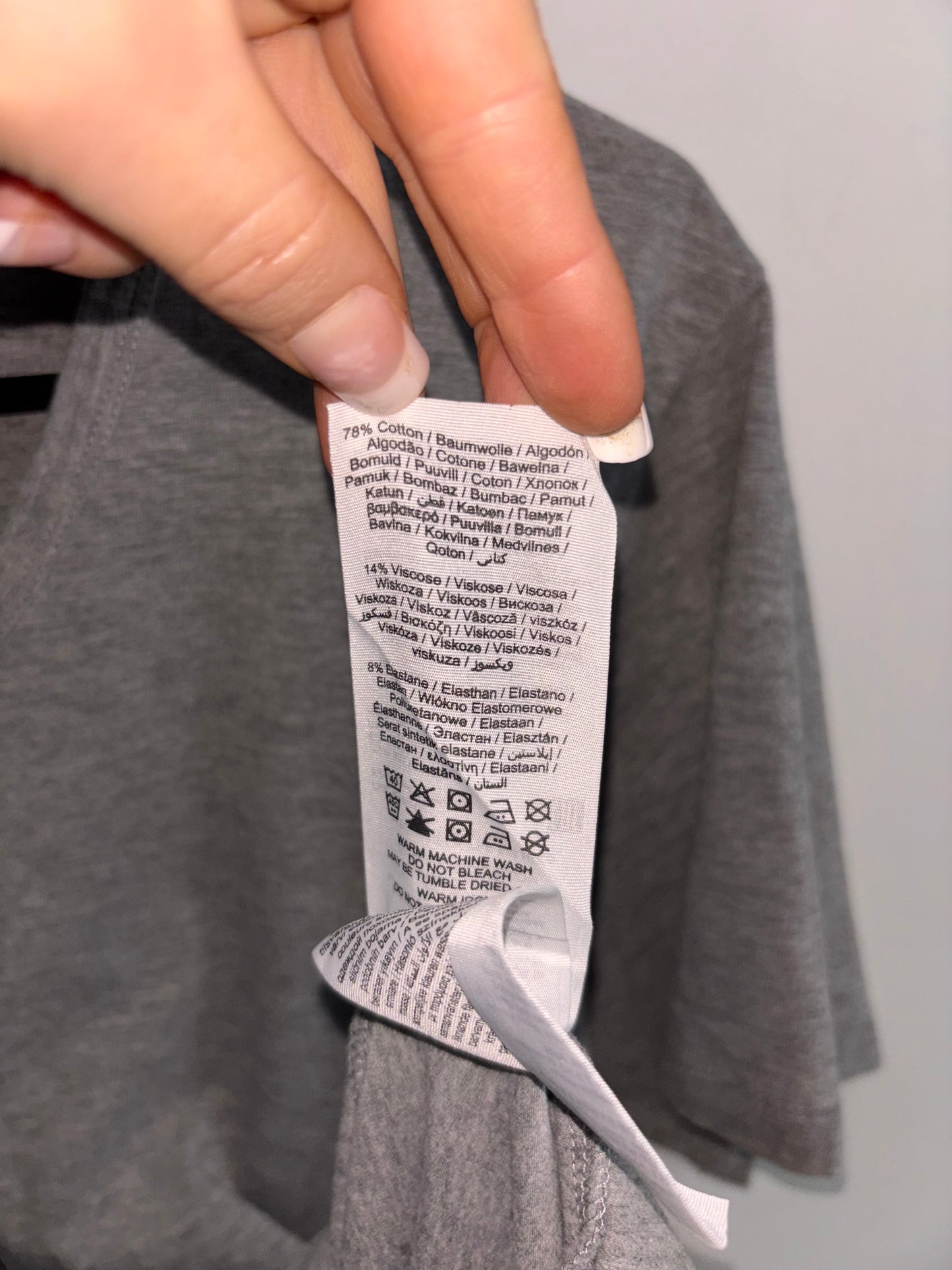 T-shirt Gris V-Neck homme JACK & JONES - Grandeur: Large