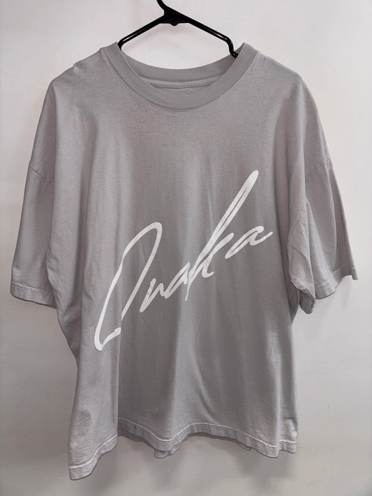 T-shirt Gris Pâle Oversize INAKA - Grandeur: XLarge