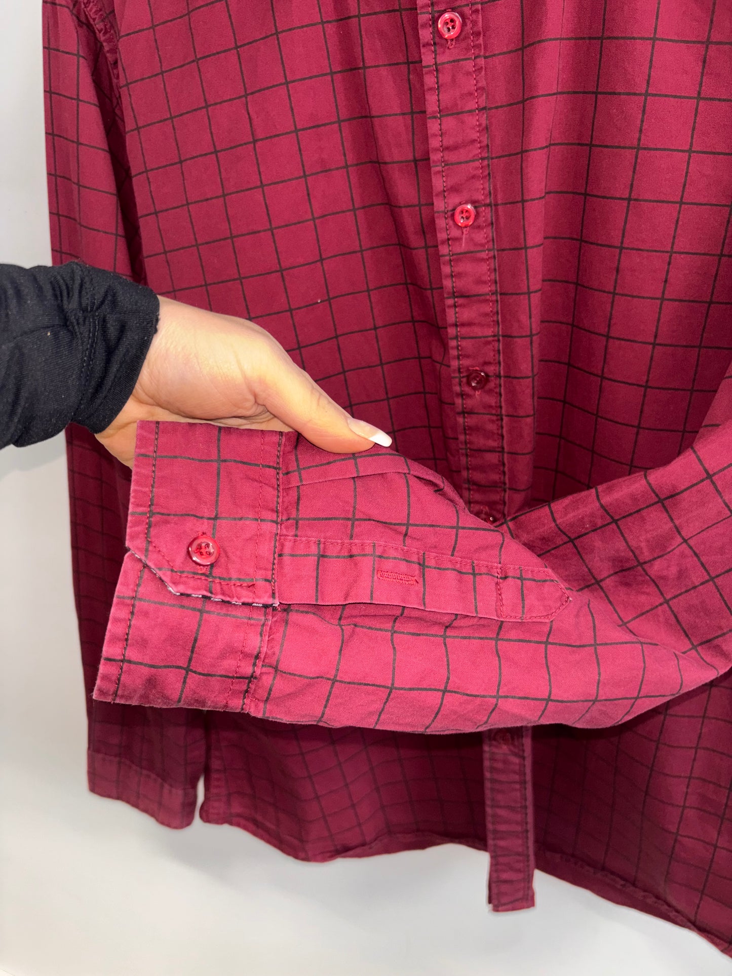 Chemise Rouge Homme COOFANDY - Grandeur: Large