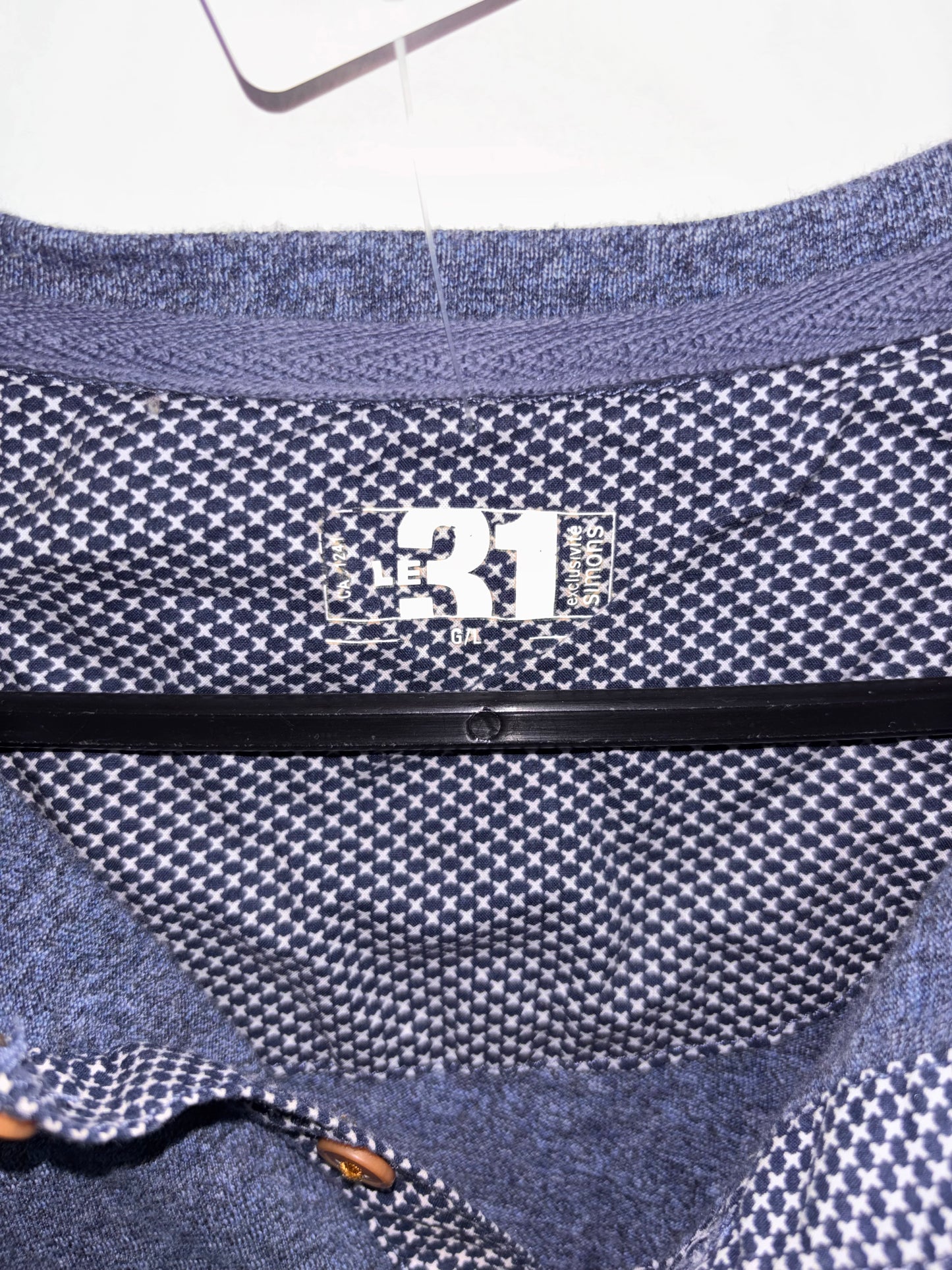 Haut Manche Longue Bleu Homme SIMONS - Grandeur: Large