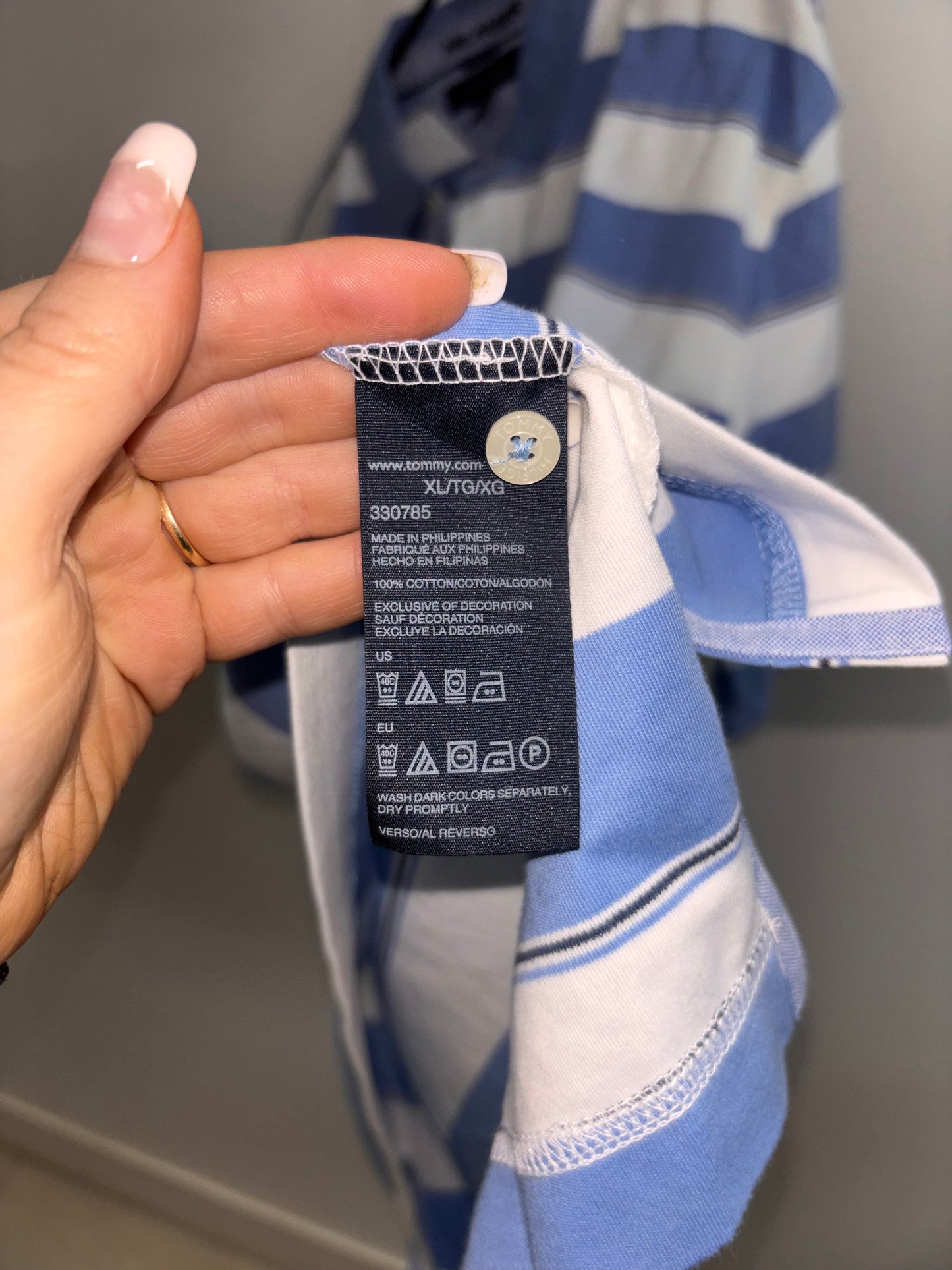 Polo Homme Raillé TOMMY HILFIGURE - Grandeur: XLarge