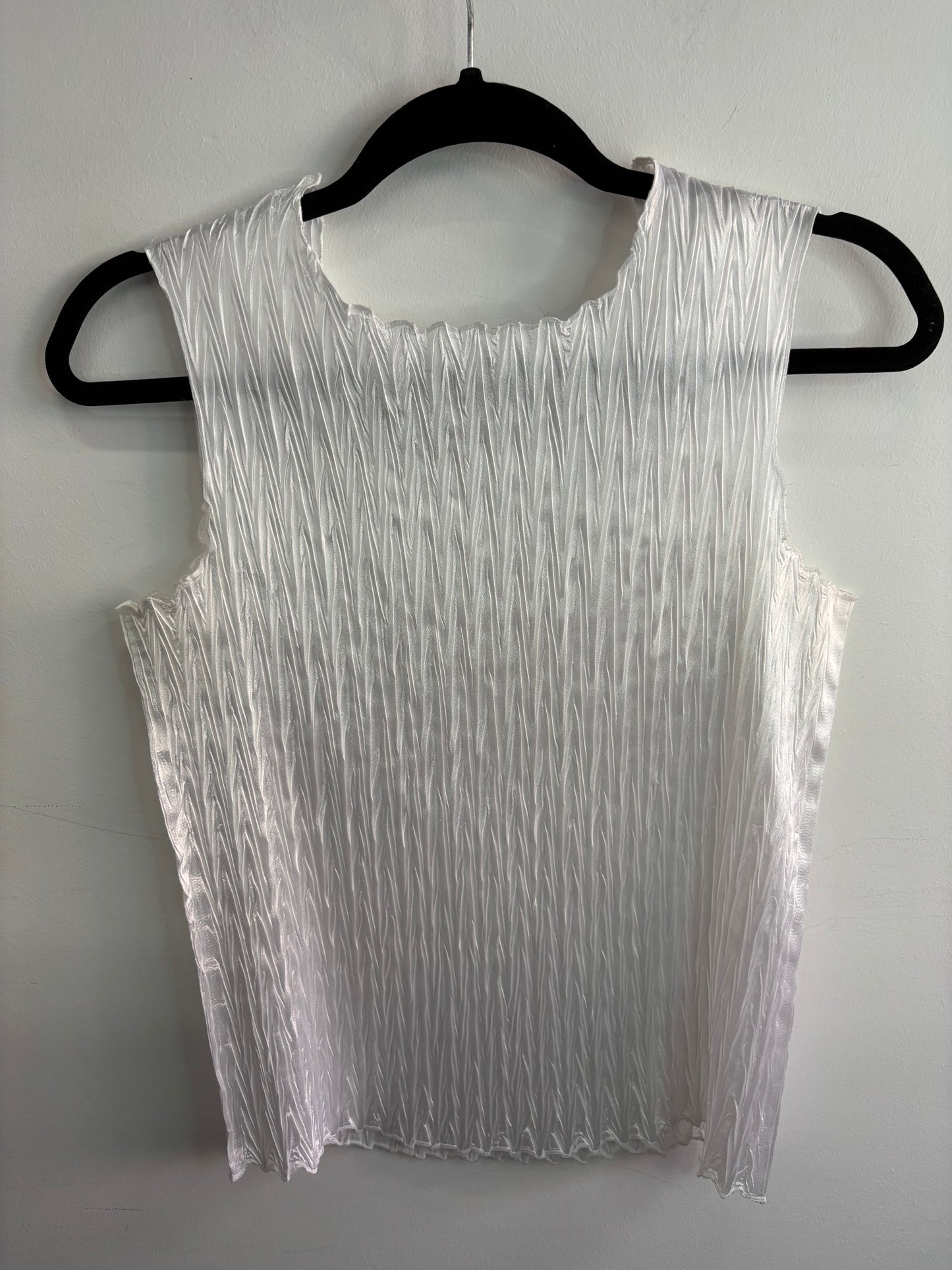 Camisole crepé blanc