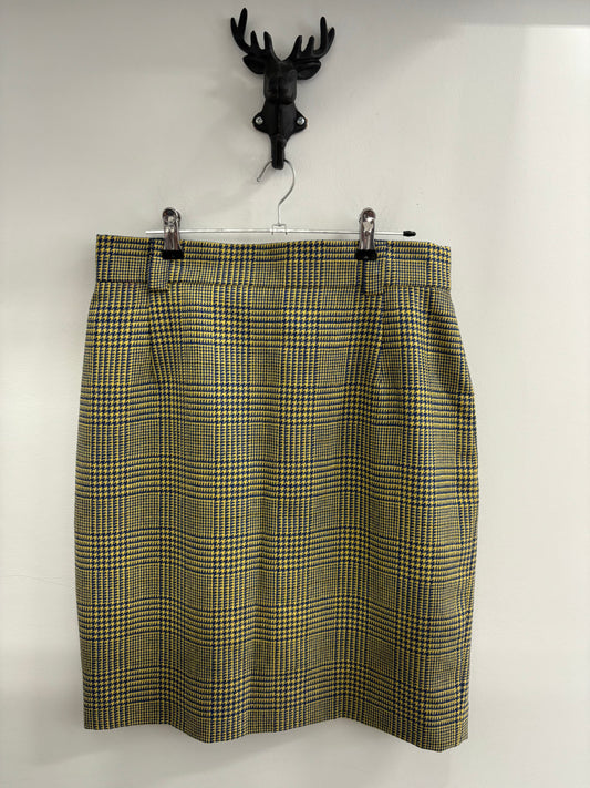 Jupe plaide jaune/ bleu MONDI - MADE IN GERMANY - Grandeur: 40