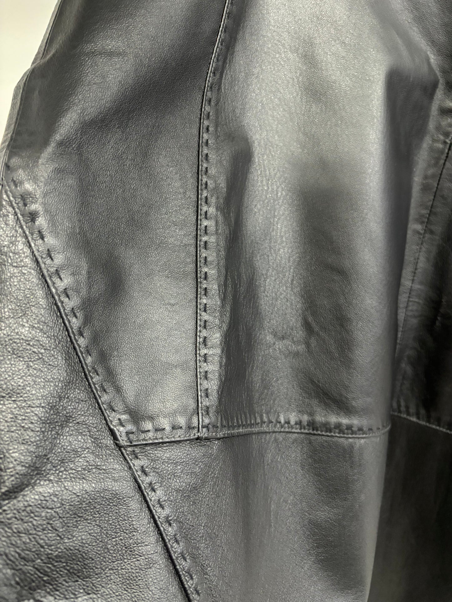 Jupe Cuire Noir CLAIRE FRANCE - Grandeur: 2X