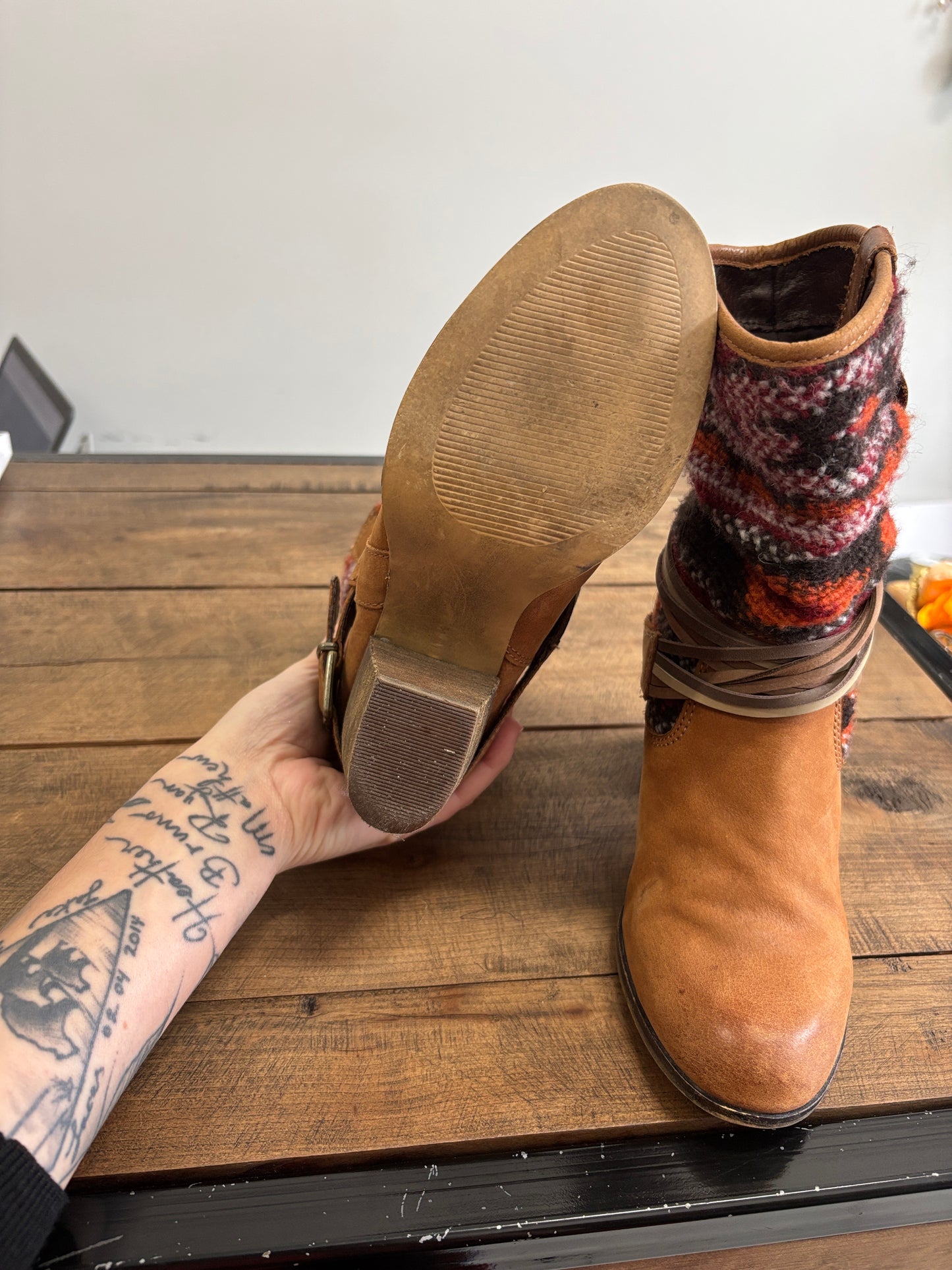 Botte Brune Tricot STEVE MADDEN - Grandeur: 6