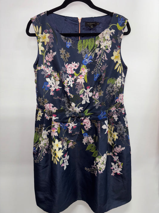 Robe Fleuri Bleu Marin TED BAKER LONDON - Grandeur: 5