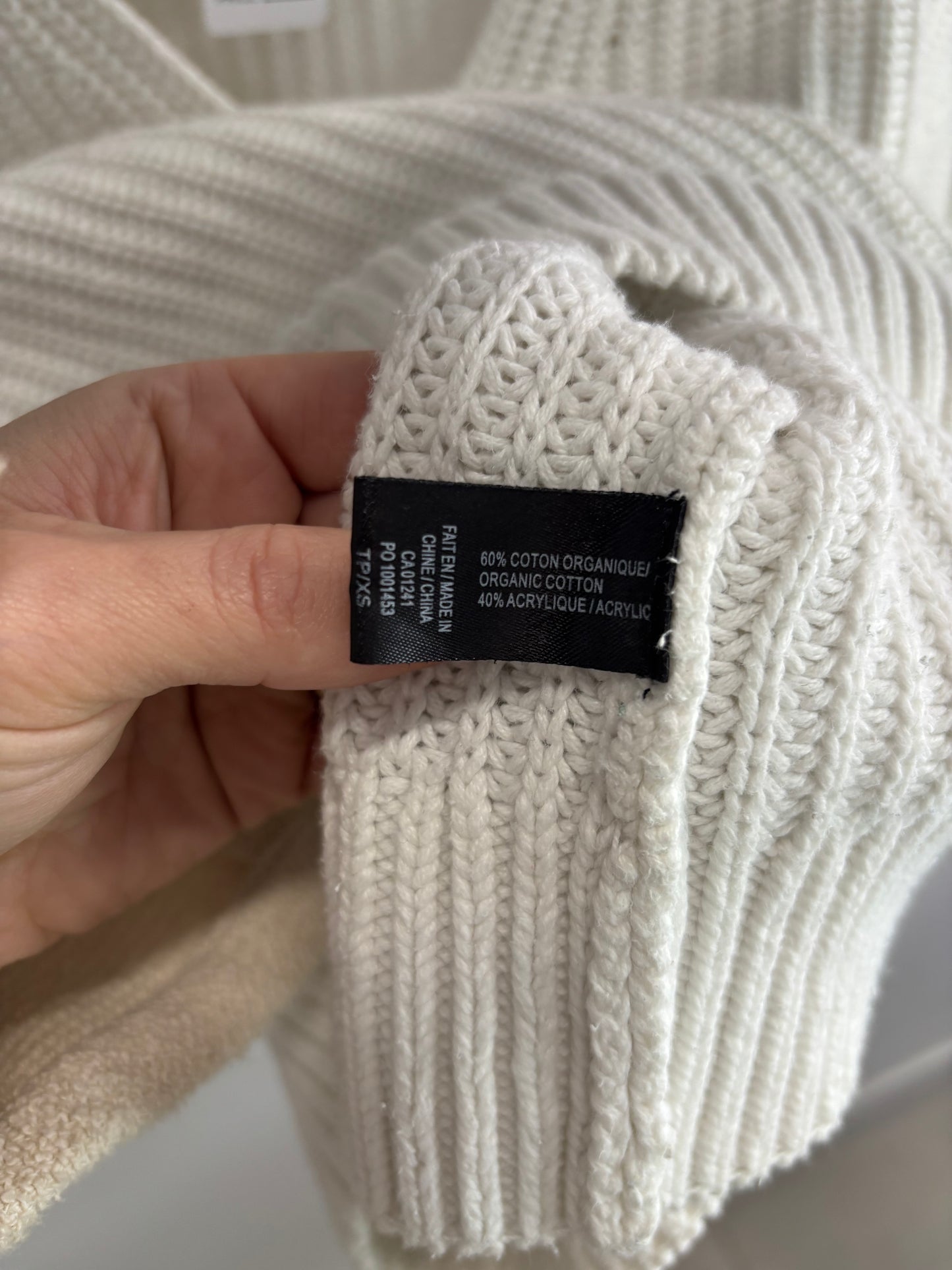 Tricot blanc ICONE - Grandeur: Xsmall