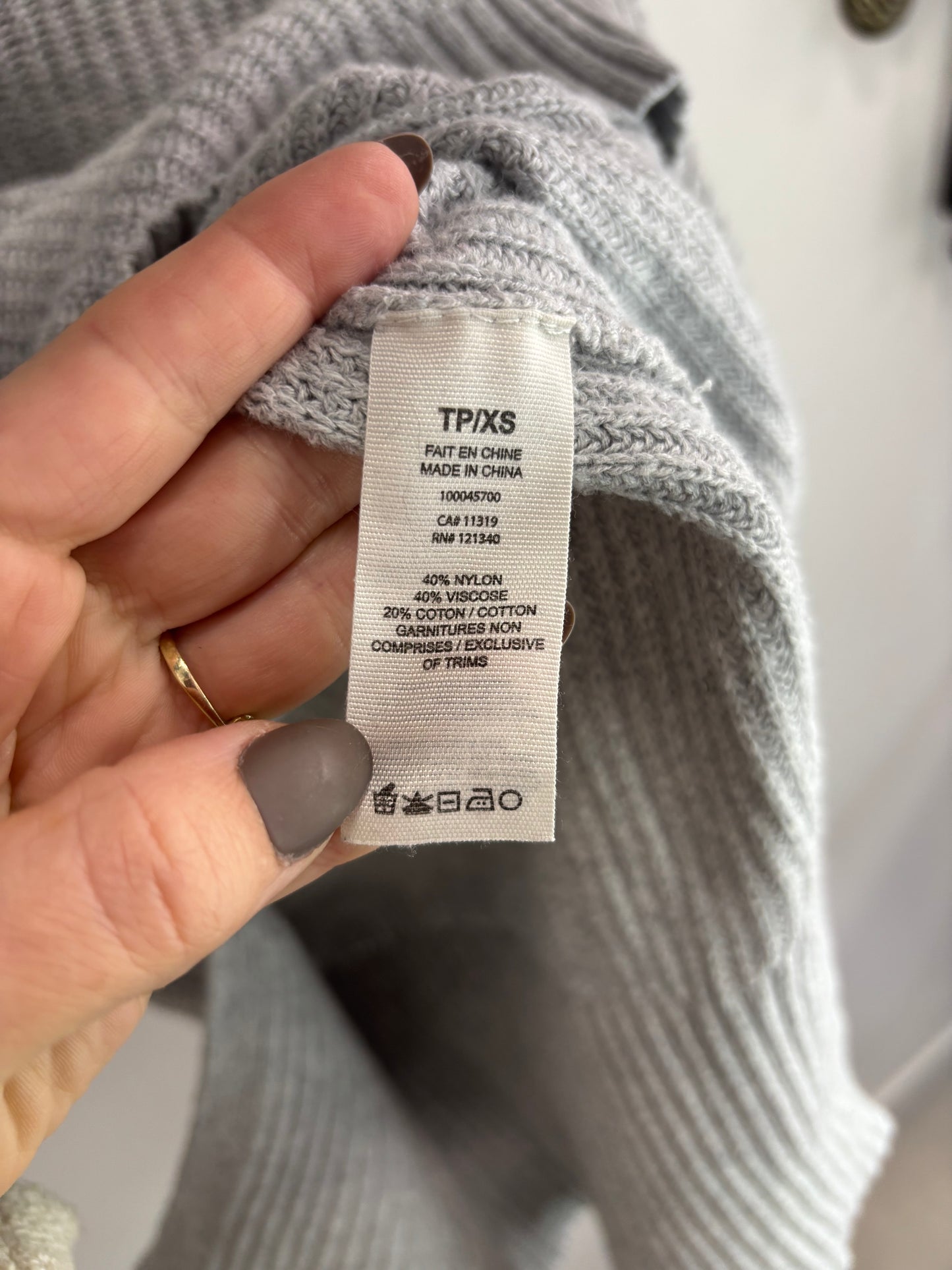 Tricot Gris GARAGE - Grandeur:Xsmall