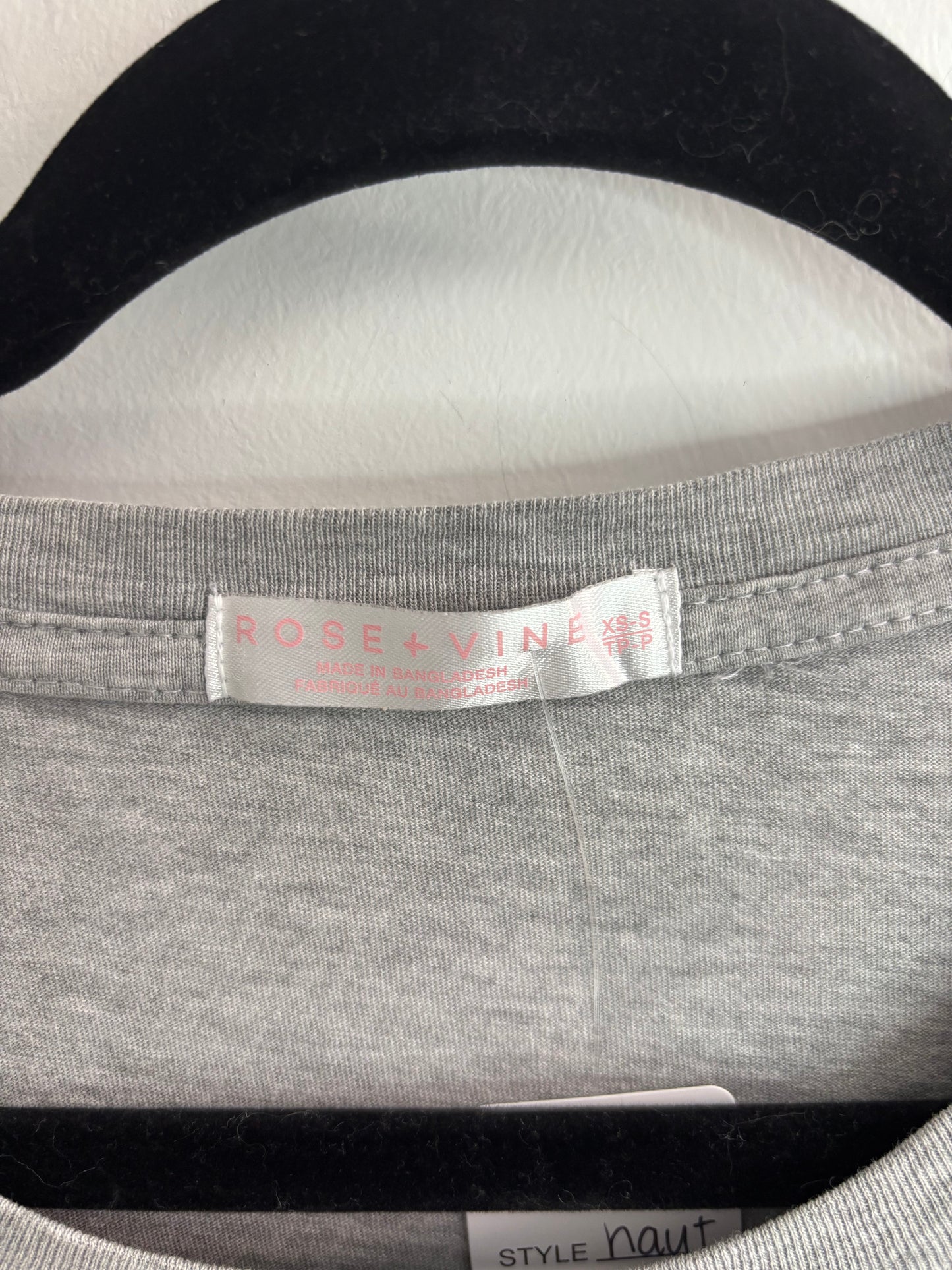 T-shirt Gris "Follow The Sun" ROSE & VINE - Grandeur: XSmall/ Small