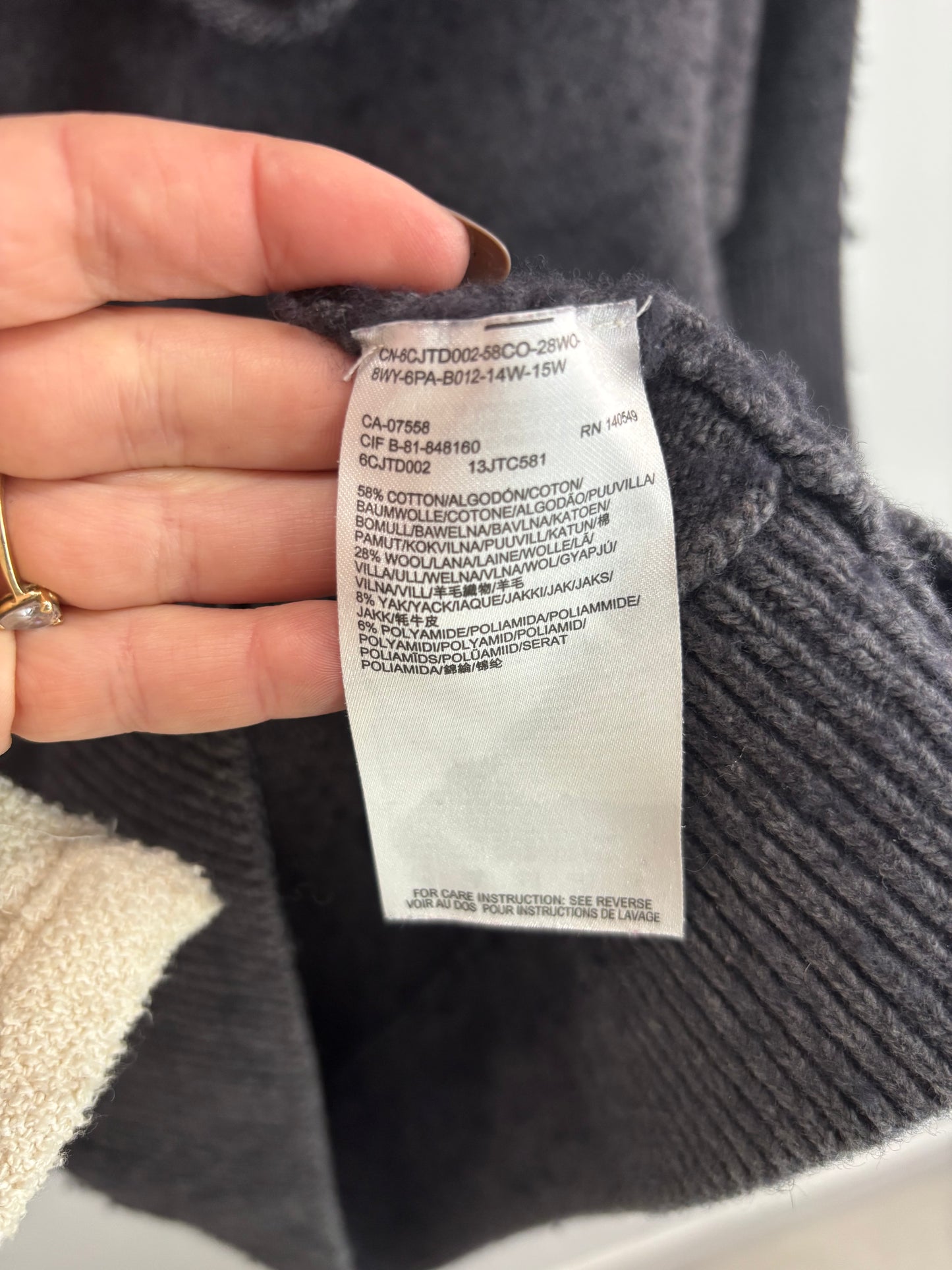 Laine Colle Roule gris MEXX- Grandeur: Xsmall