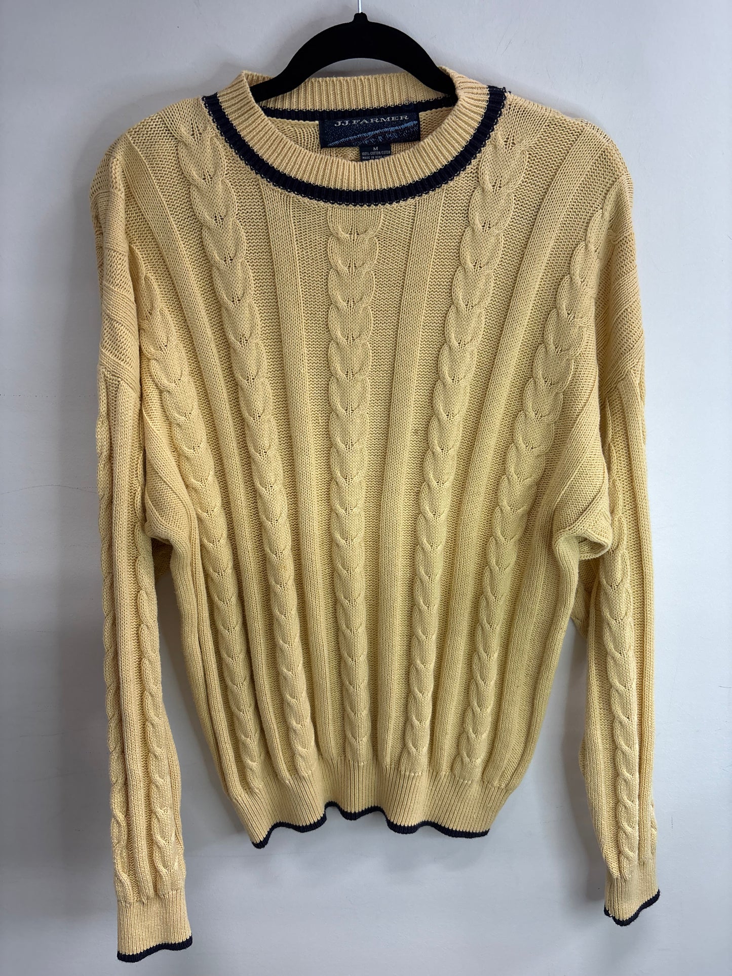Tricot Vinatge Jaune JJ FARMER - Grandeur: Medium