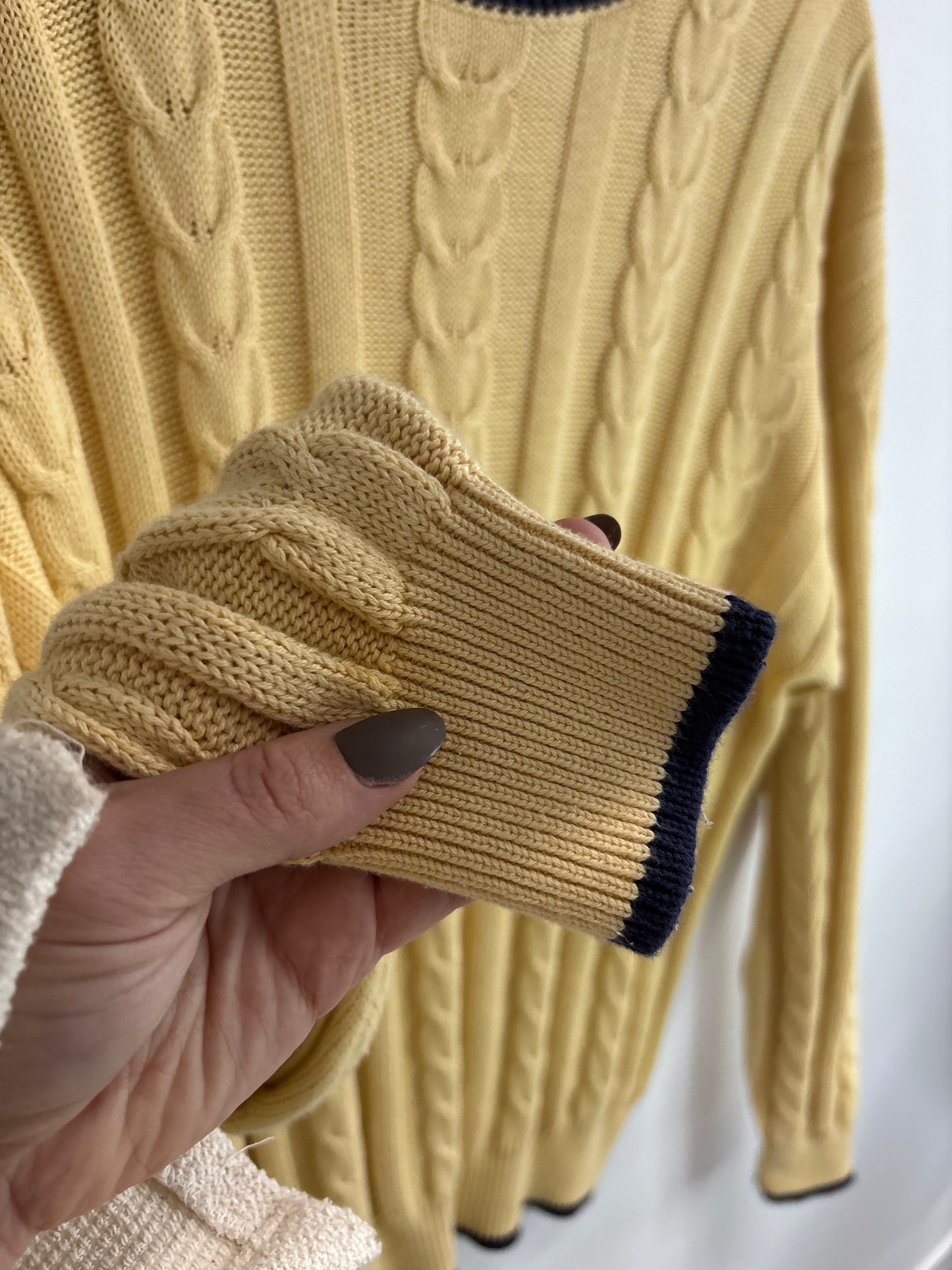 Tricot Vinatge Jaune JJ FARMER - Grandeur: Medium