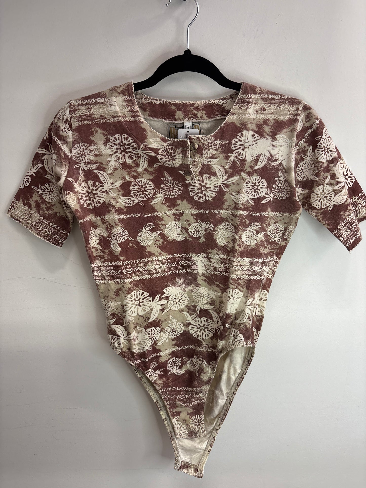 Body Suite Vintage BASIC RED - Grandeur: Medium