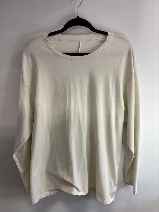 Chandail Manche Longue Blanc LULULEMON - Grandeur: Medium / Large