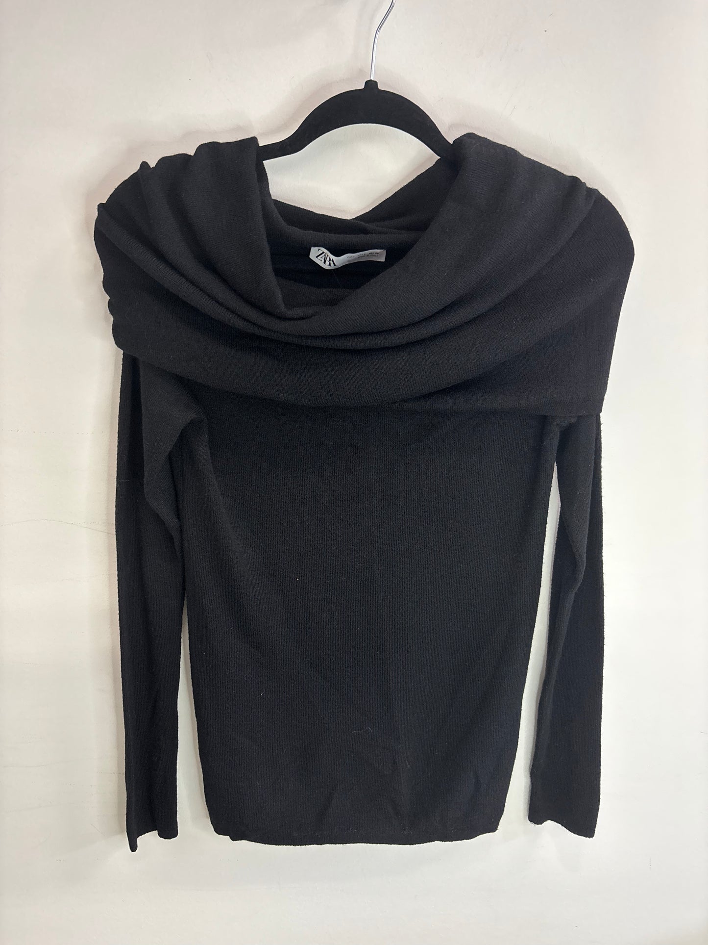 Chandail Noir avec Colle ZARA - Grandeur: Large