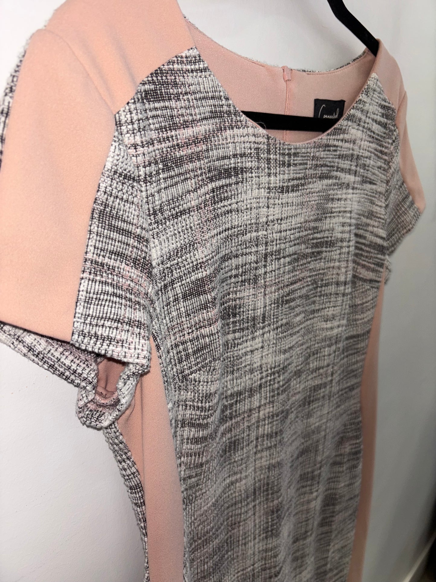 Robe Classique Gris & Rose CONNECTED APPAREL - Grandeur: 8