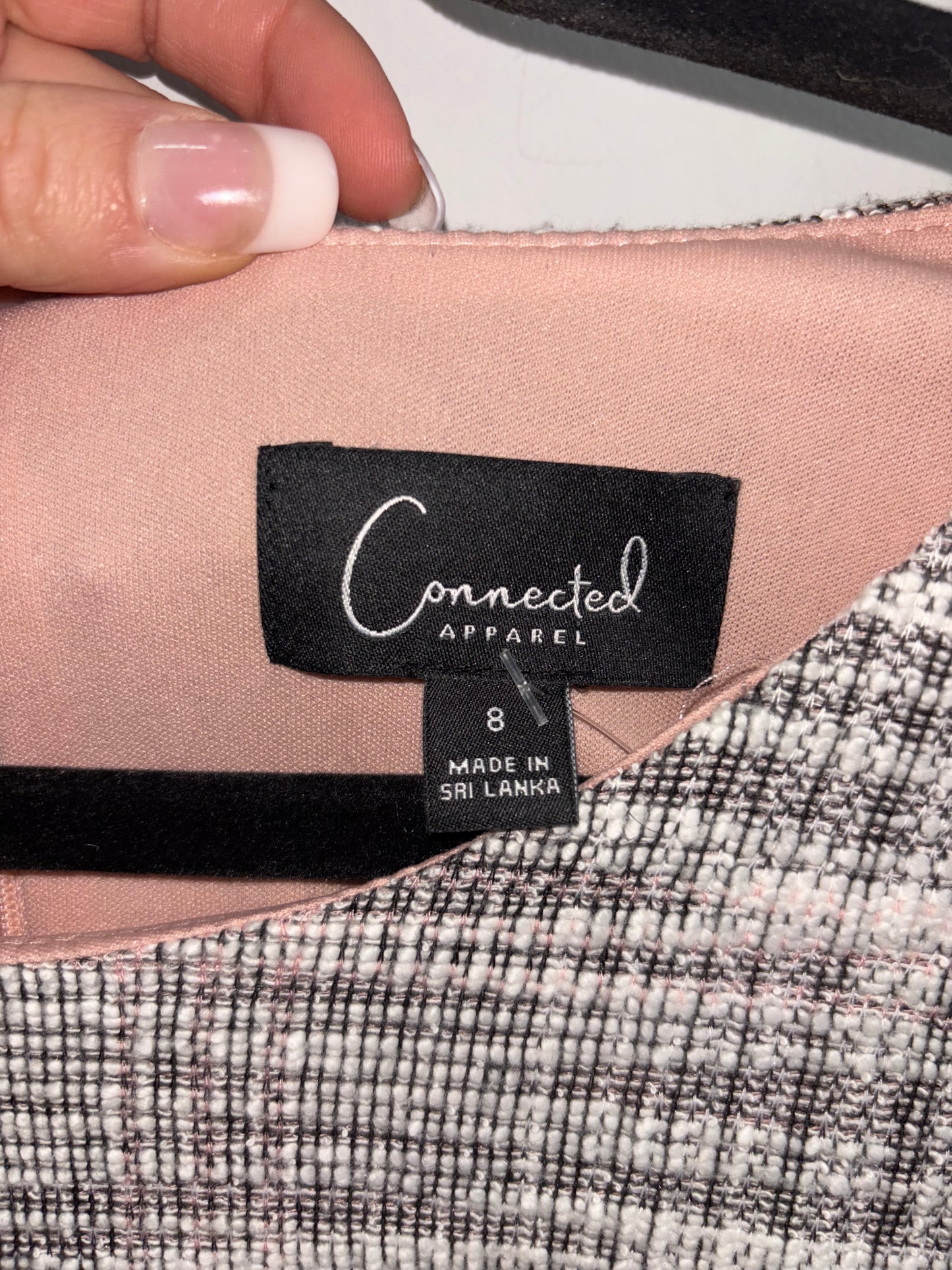 Robe Classique Gris & Rose CONNECTED APPAREL - Grandeur: 8