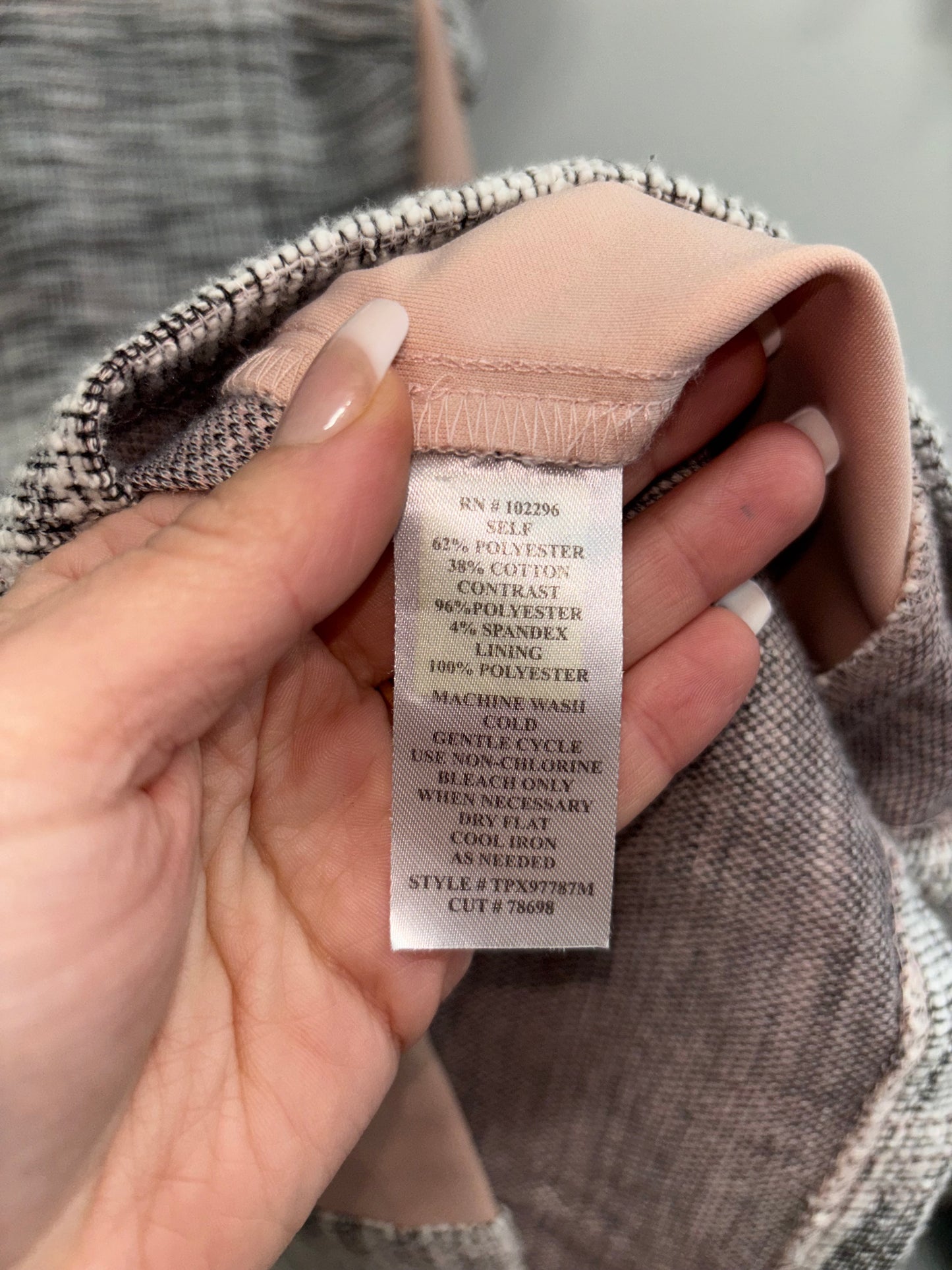 Robe Classique Gris & Rose CONNECTED APPAREL - Grandeur: 8