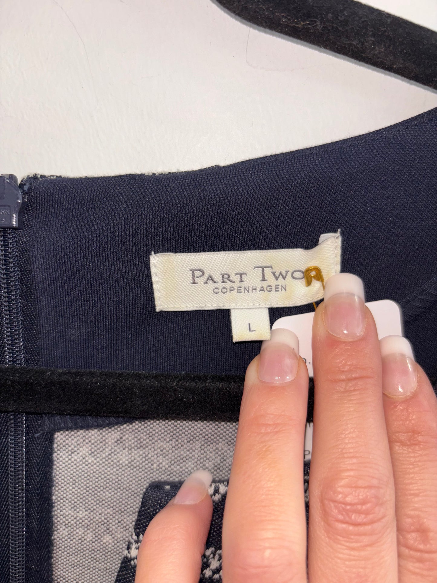 Robe Raillé Bleu Marin & Blanc PART TWO COPWHAGEN - Grandeur: Large