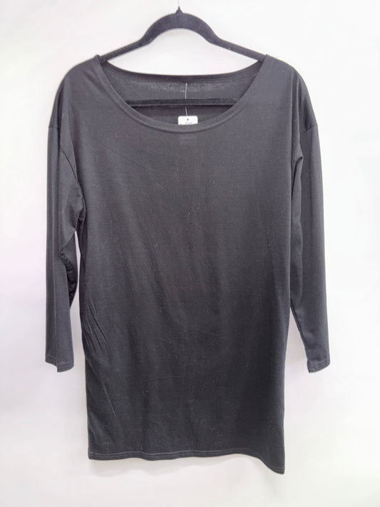 Robe Comfort Simple Noir SHEIN - Grandeur: Medium