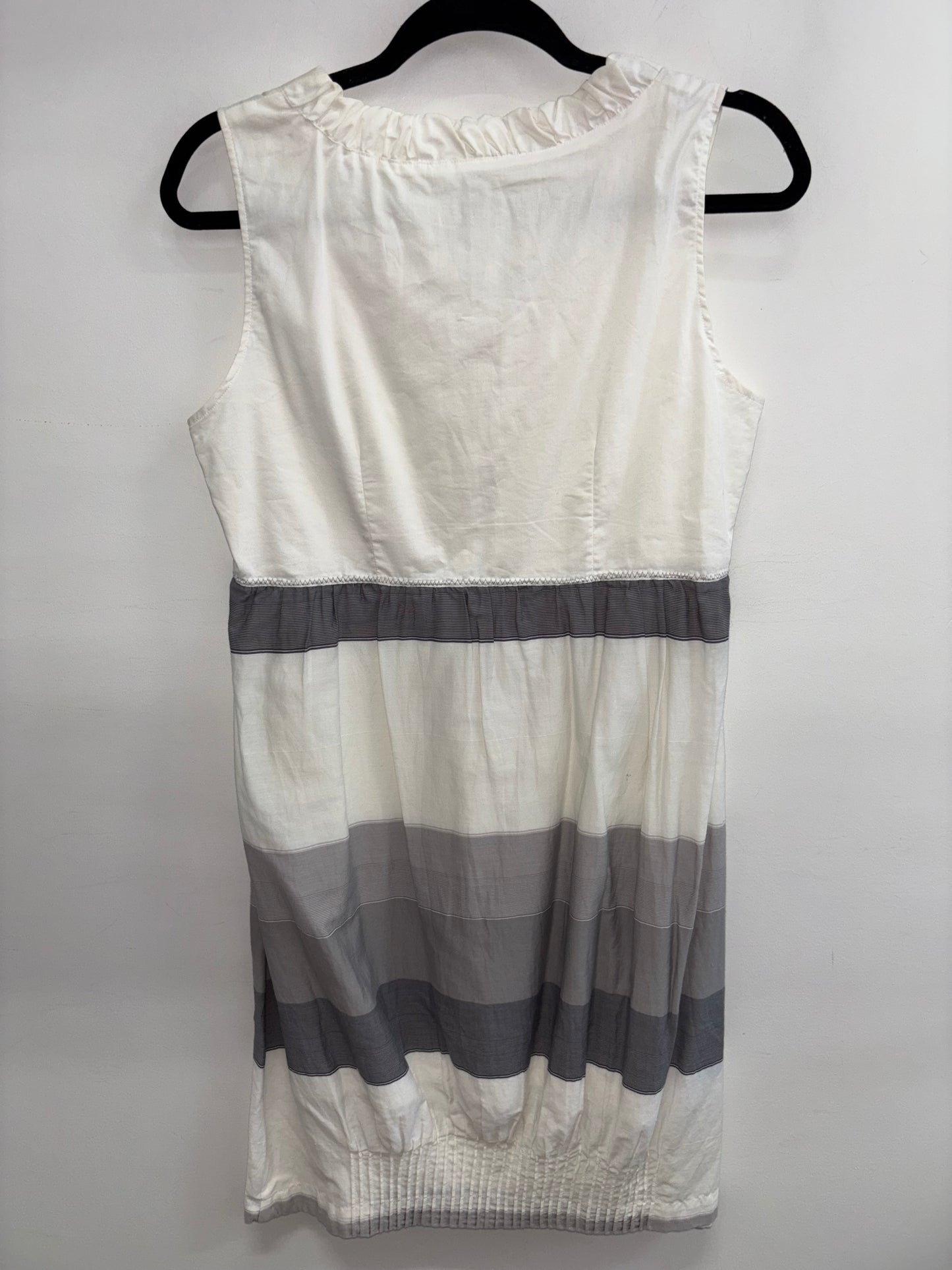 Robe Frou-Frou Blanc & Gris JENSEN WOMAN - Grandeur: 38