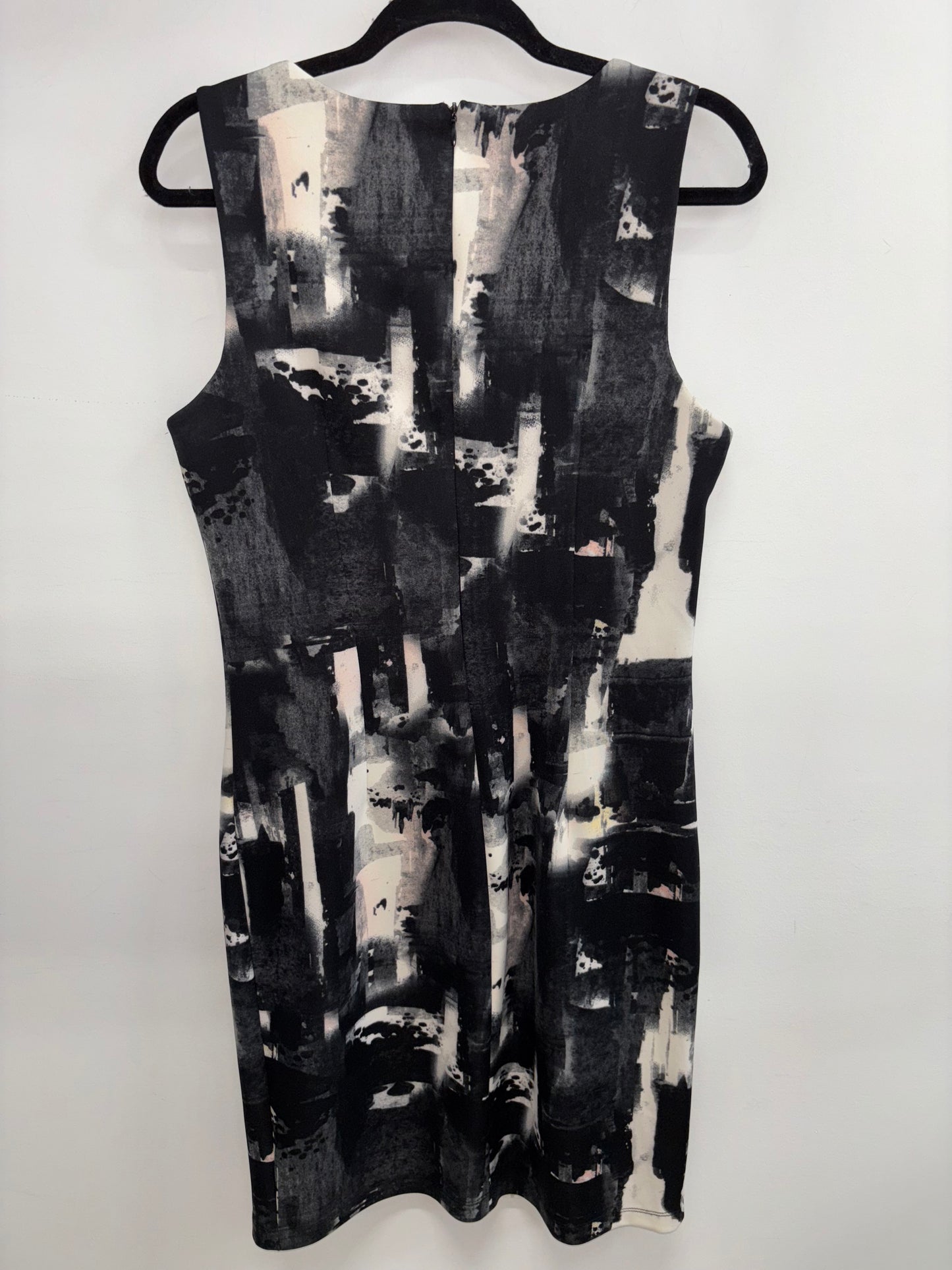 Robe Marblé Noir & Blanc LORI M COLLECTION - Grandeur: Large