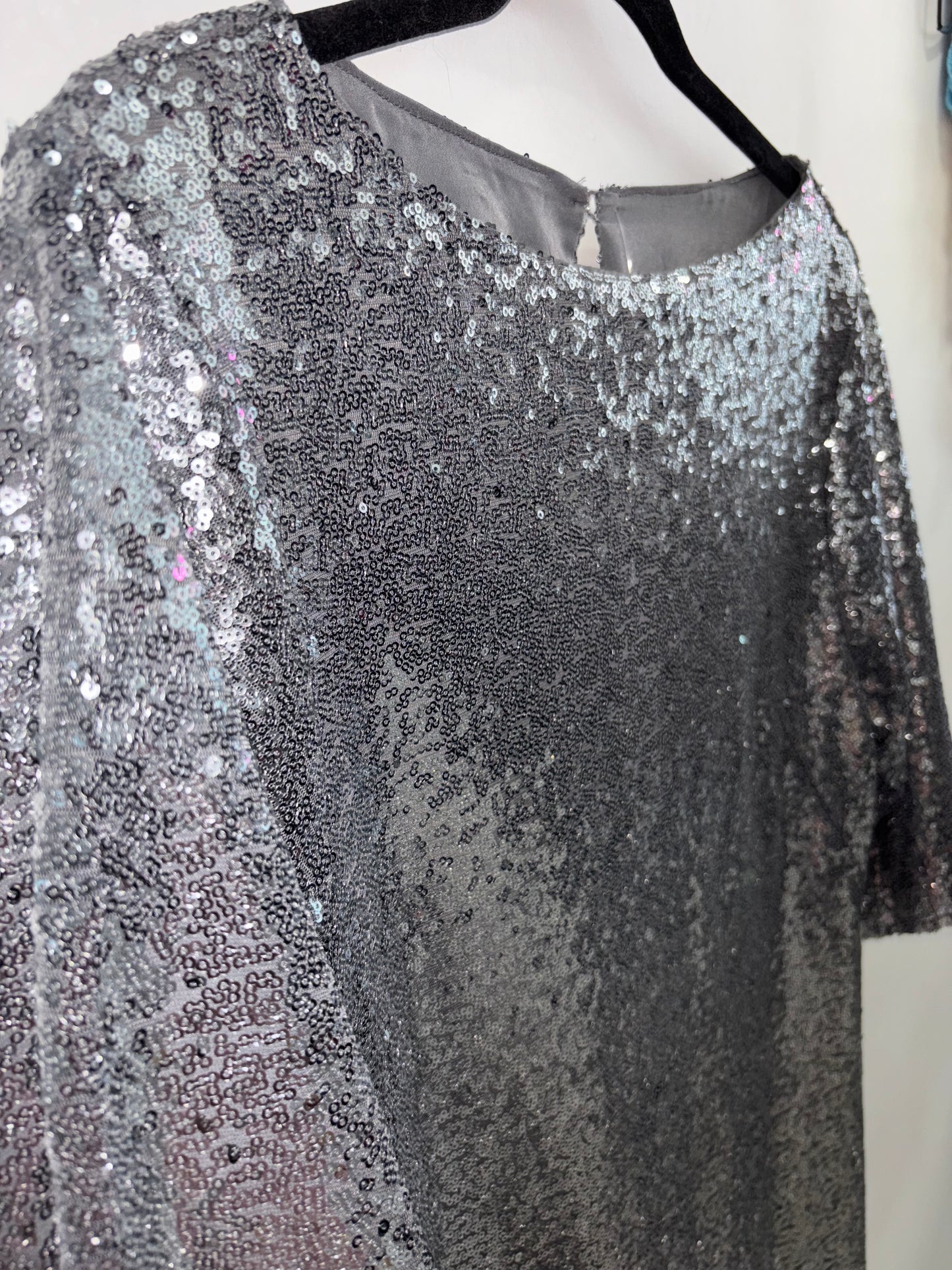 Robe Gris Paillette JOE FRESH