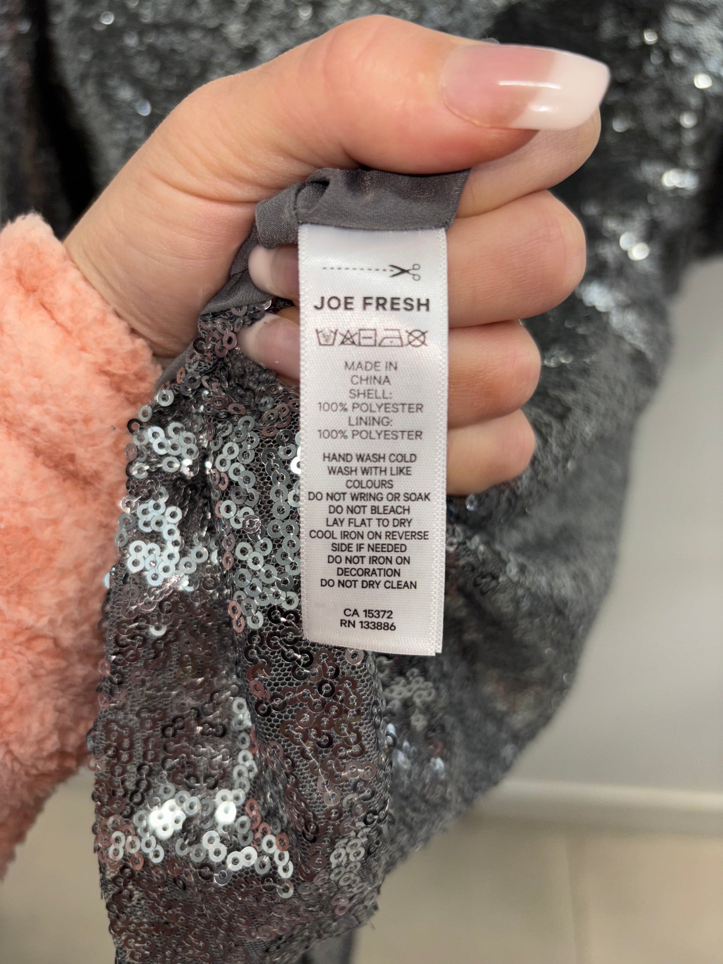 Robe Gris Paillette JOE FRESH