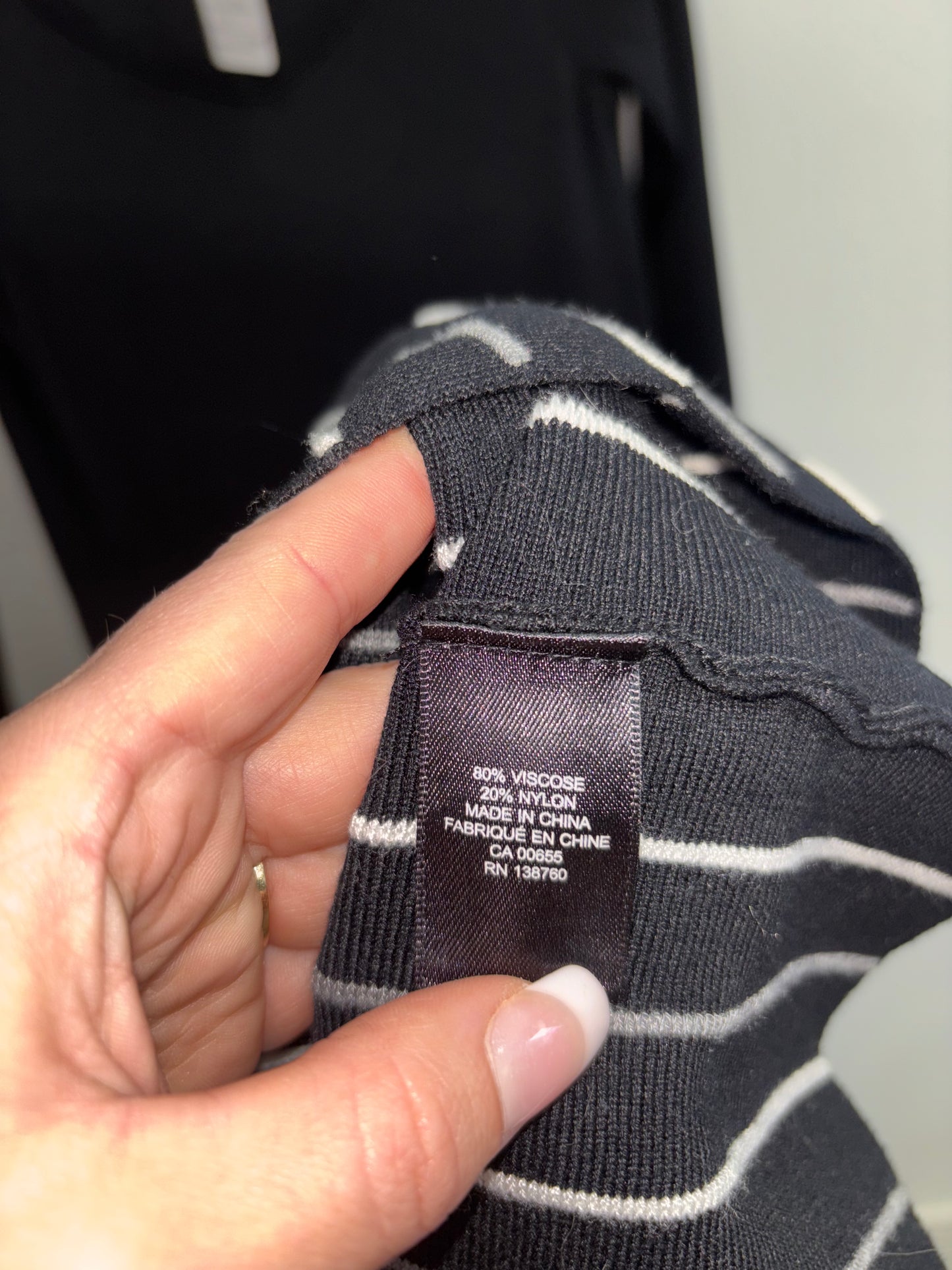 Robe épais noir & gris RW&CO. - Grandeur: Small