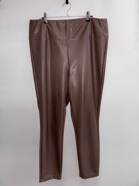 Legging Brun Pále Faux Cuire MEXX - Grandeur: Large