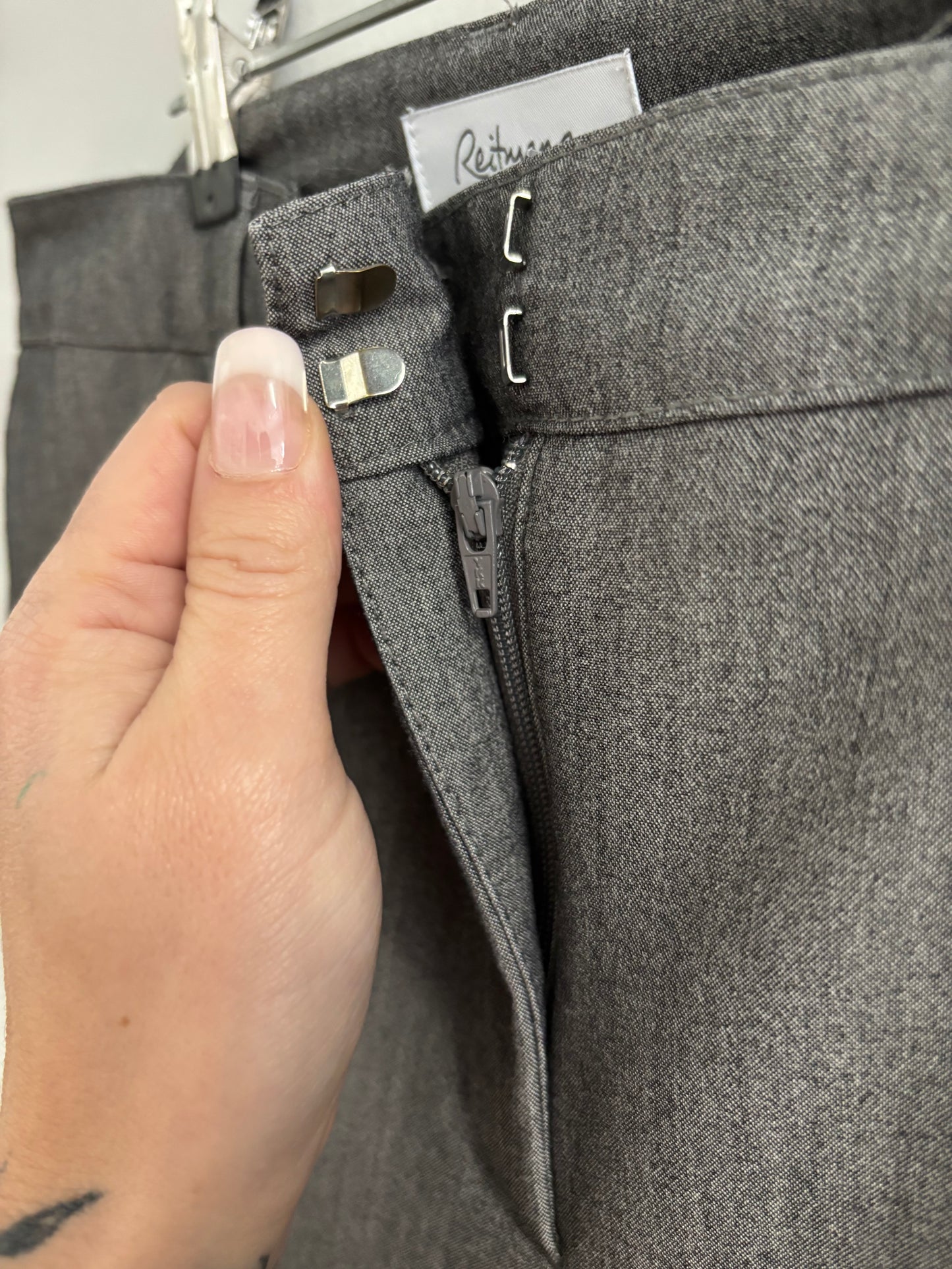 Pantalon Propre Gris Patte Large REITMANS - Grandeur: 10