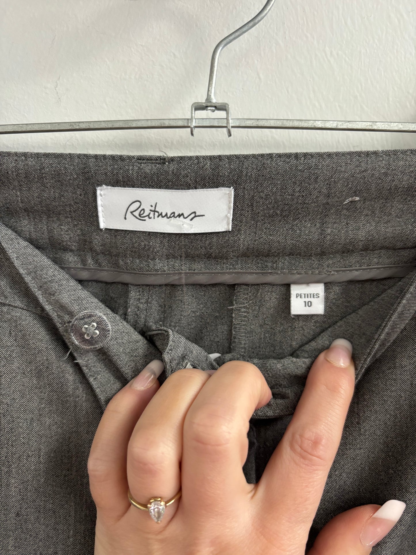 Pantalon Propre Gris Patte Large REITMANS - Grandeur: 10