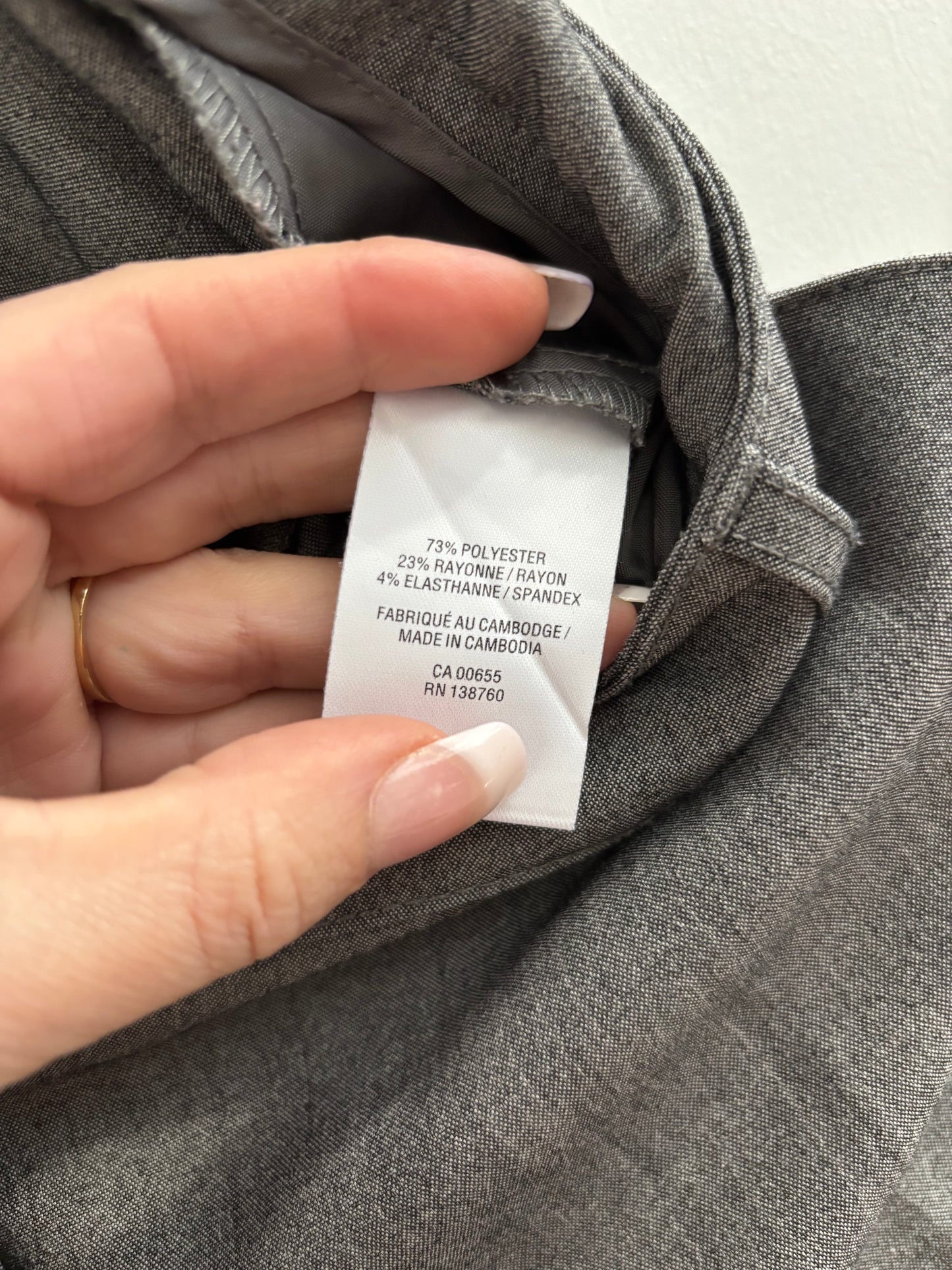 Pantalon Propre Gris Patte Large REITMANS - Grandeur: 10