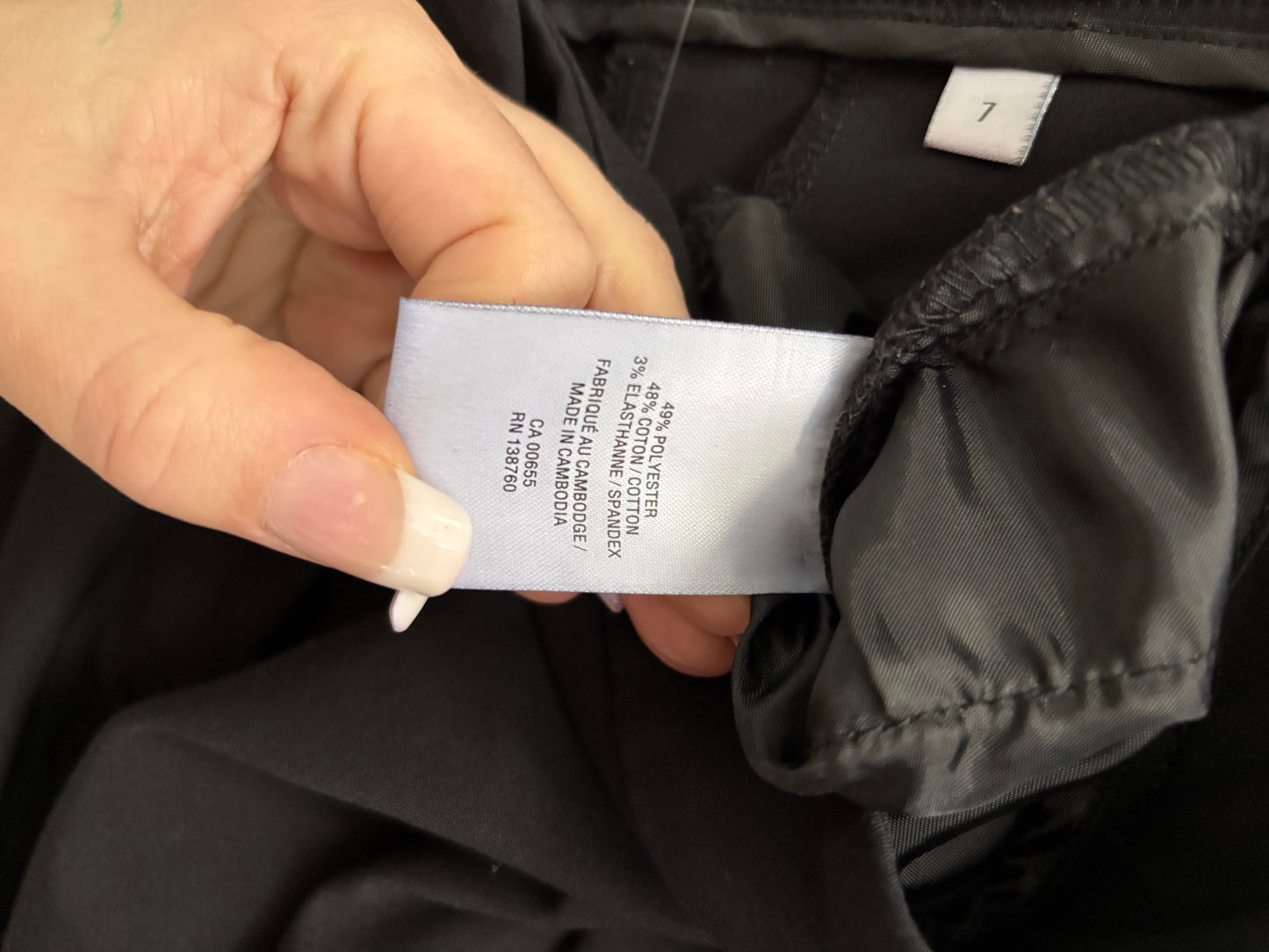 Pantalon Propre Noir REITMANS - Grandeur: 7