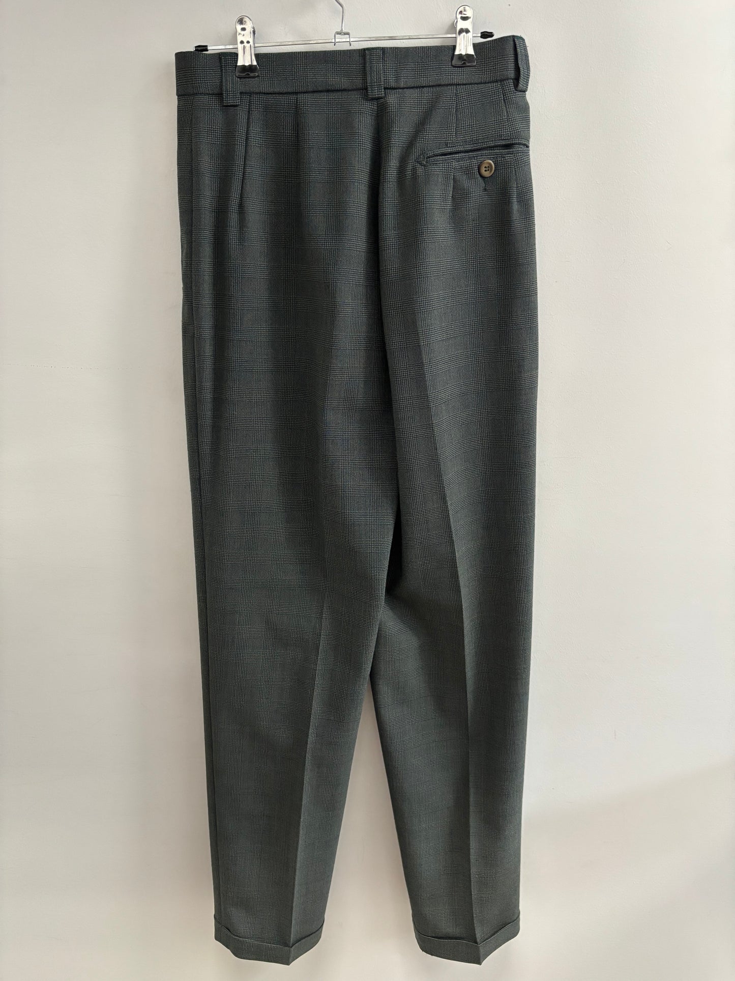 Pantalon Tailleur Vert BRUNO SAINT HILAIRE - Grandeur: 38