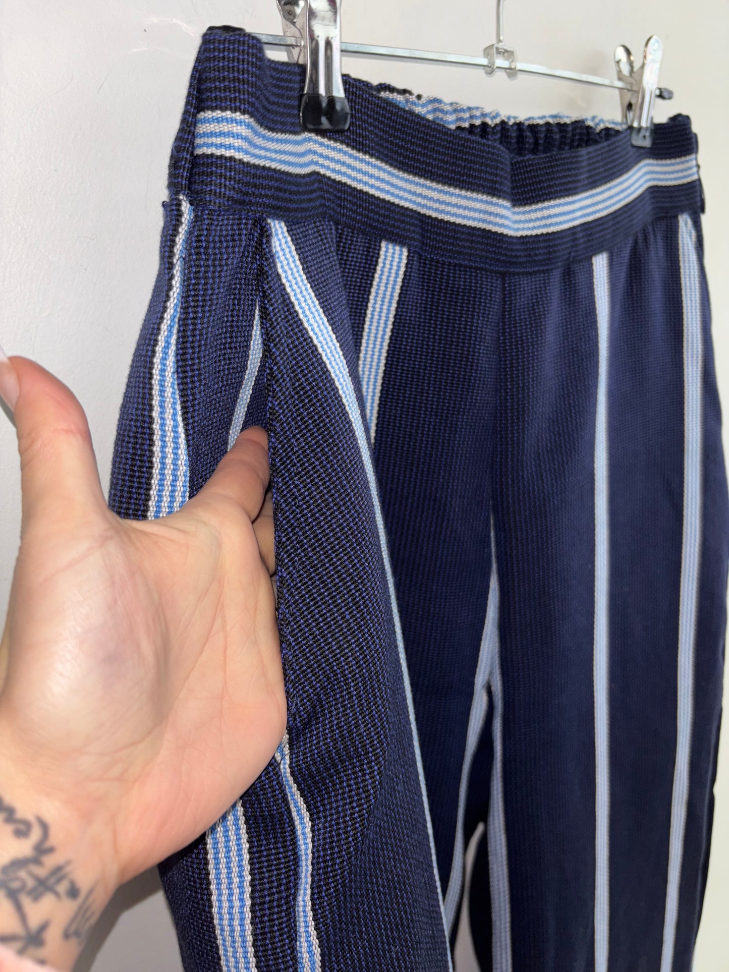 Pantalon Retro Raillé Bleu LAEL & CO. - Grandeur: Small