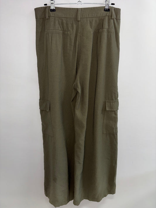 Pantalon Patte Large Vert CONTEMPORAINE - Grandeur: Small