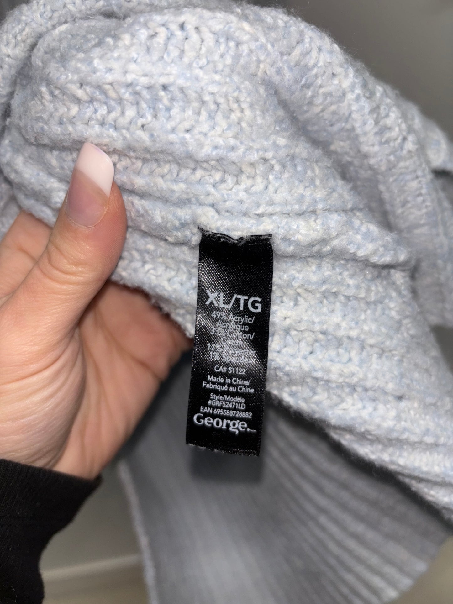 Tricot Bleu Pâle GEORGE - Grandeur: XLarge