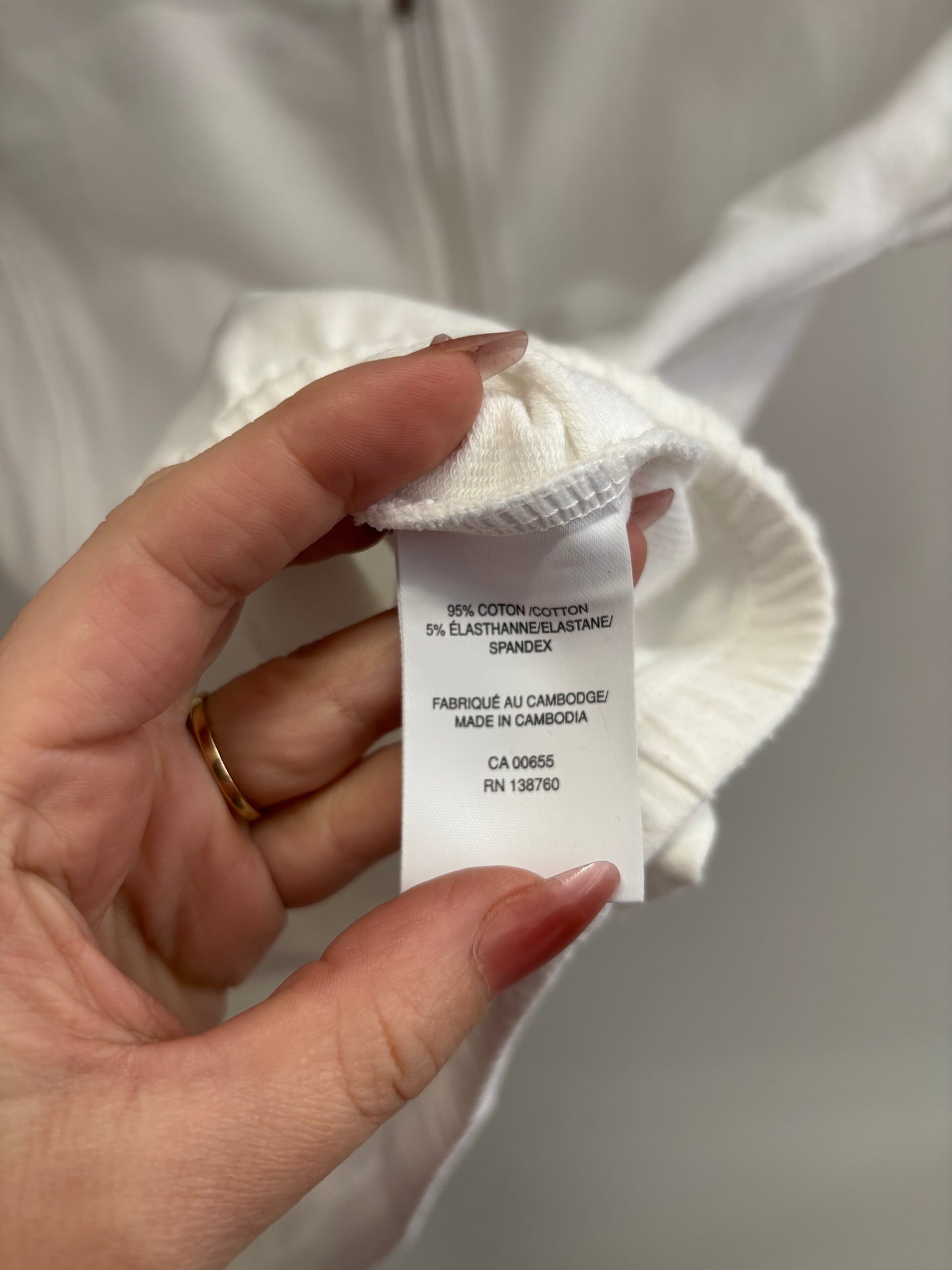 Haut Blanc Sport HYBA - Grandeur: XXS