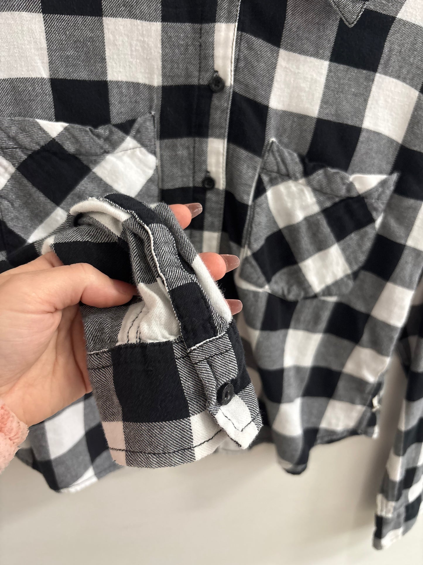 Chemise Carotté Noir & Blanc Cours GARAGE - Grandeur: Small